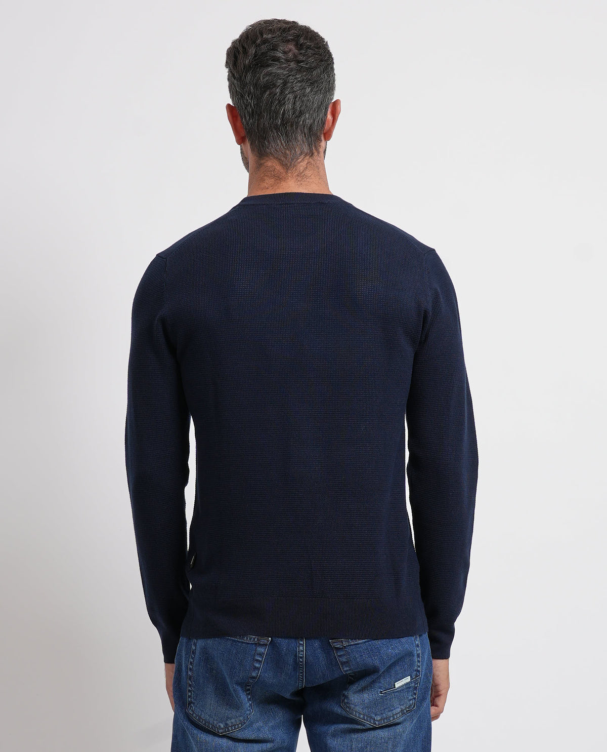 Maglione uomo Refrigue girocollo con logo 