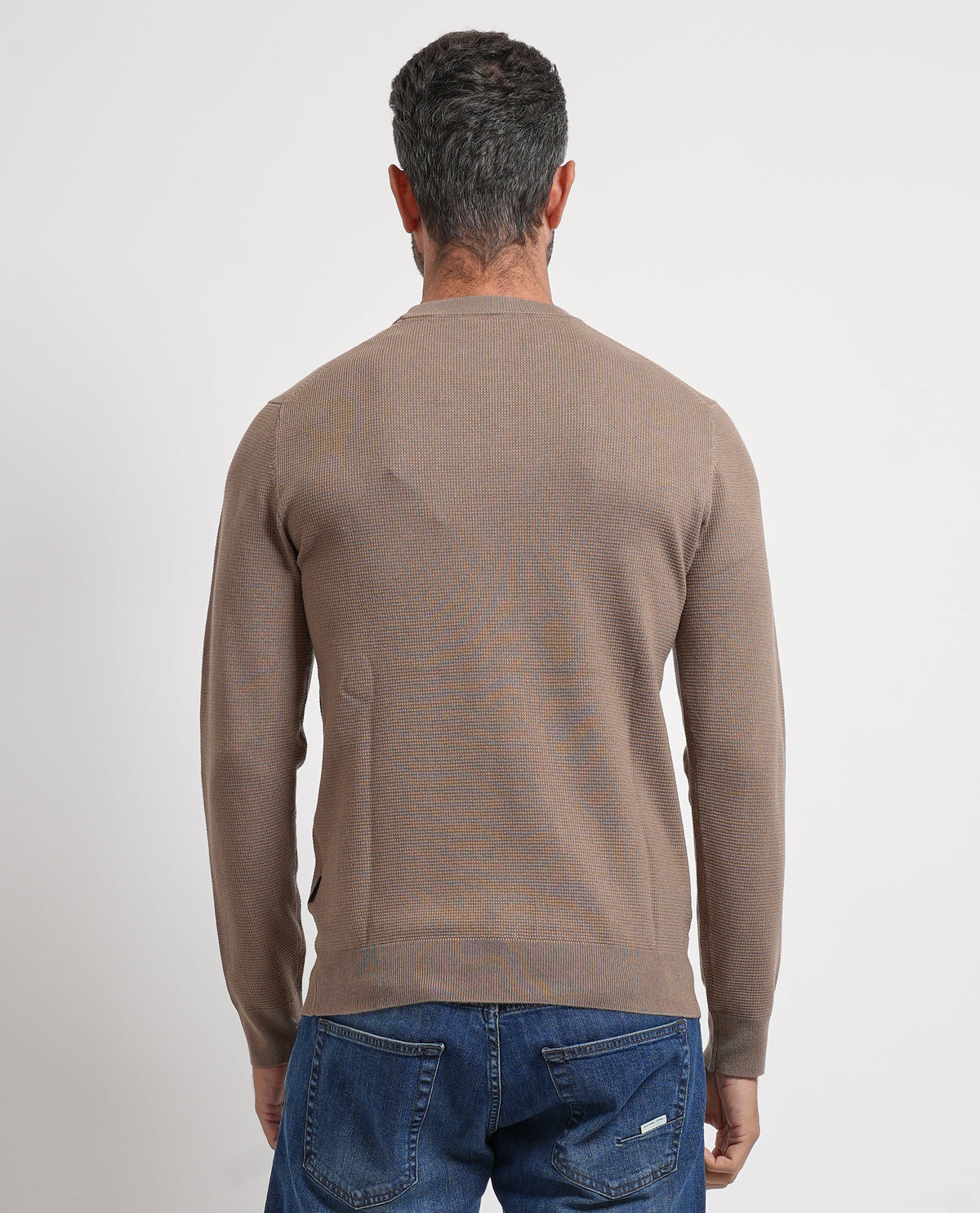 Maglione uomo Refrigue girocollo con logo 