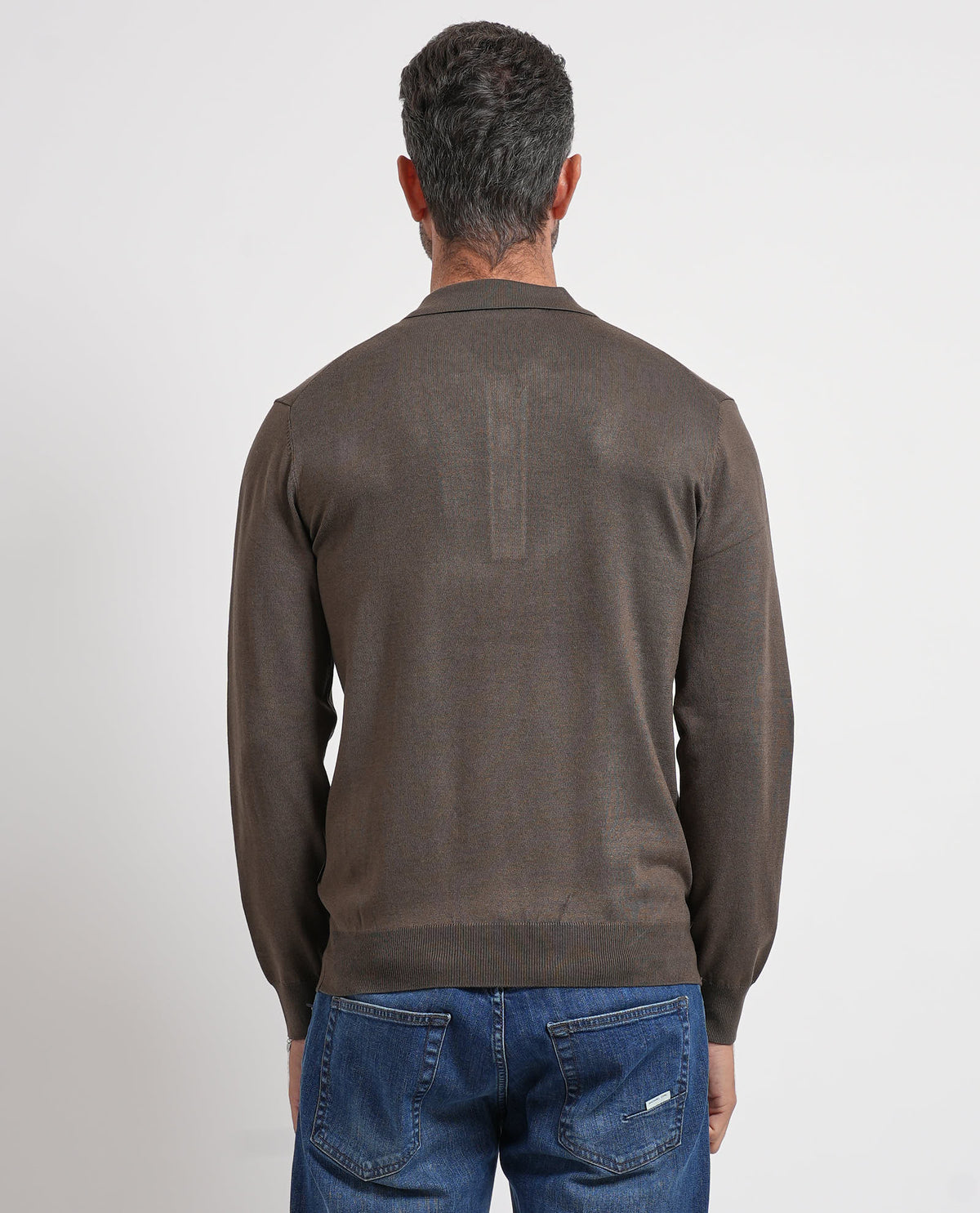 Maglione uomo Refrigue con collo a polo e bottoni 