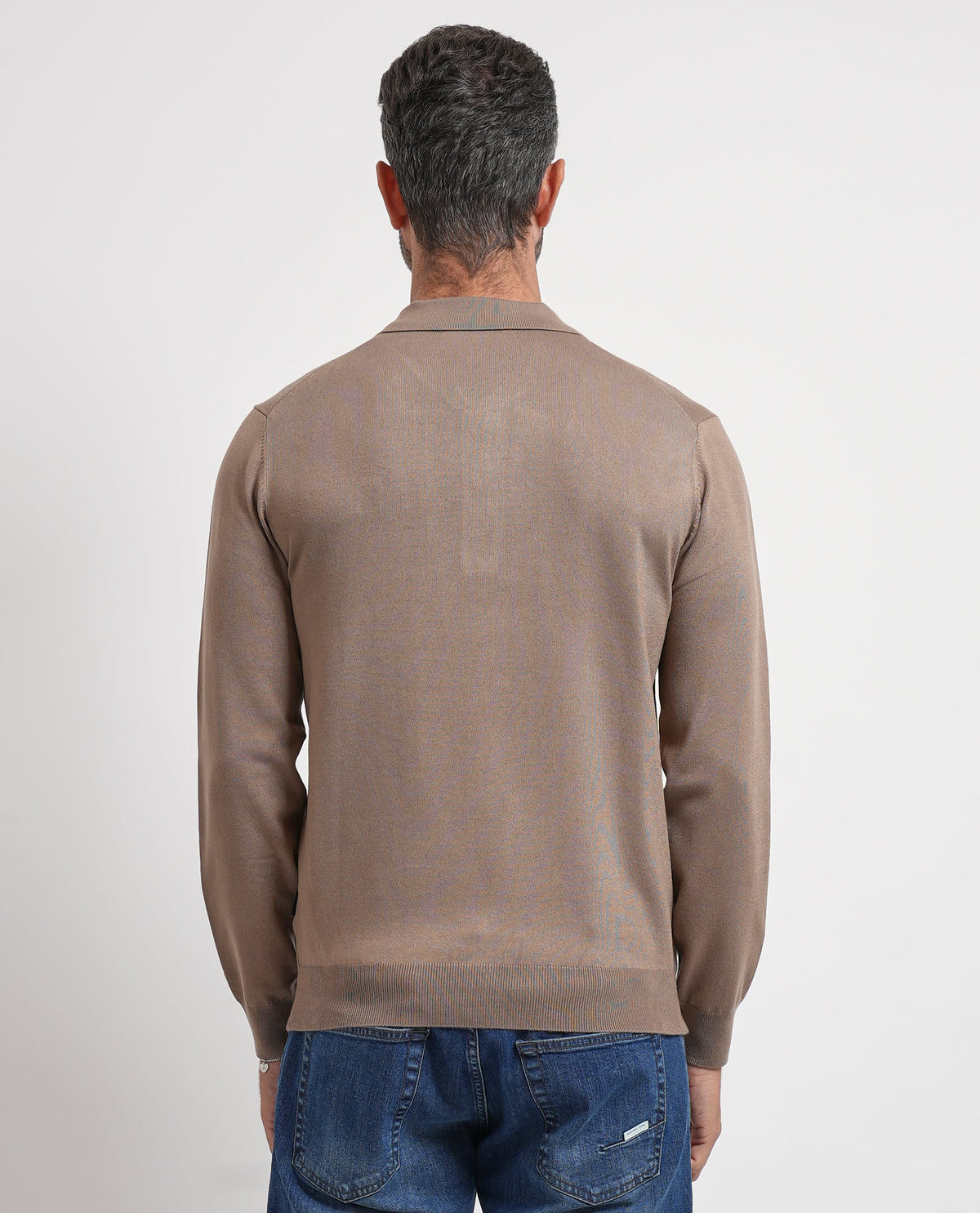 Maglione uomo Refrigue con collo a polo e bottoni 