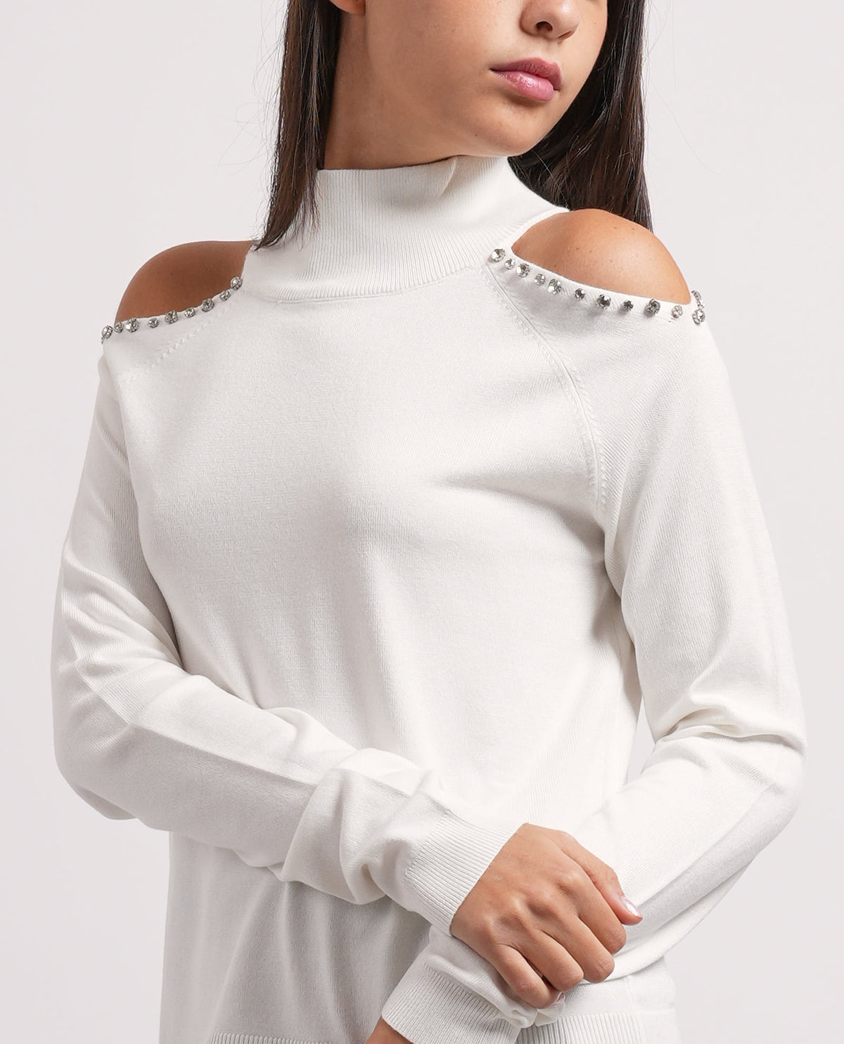 Maglia donna Relish manica lunga collo vulvano 