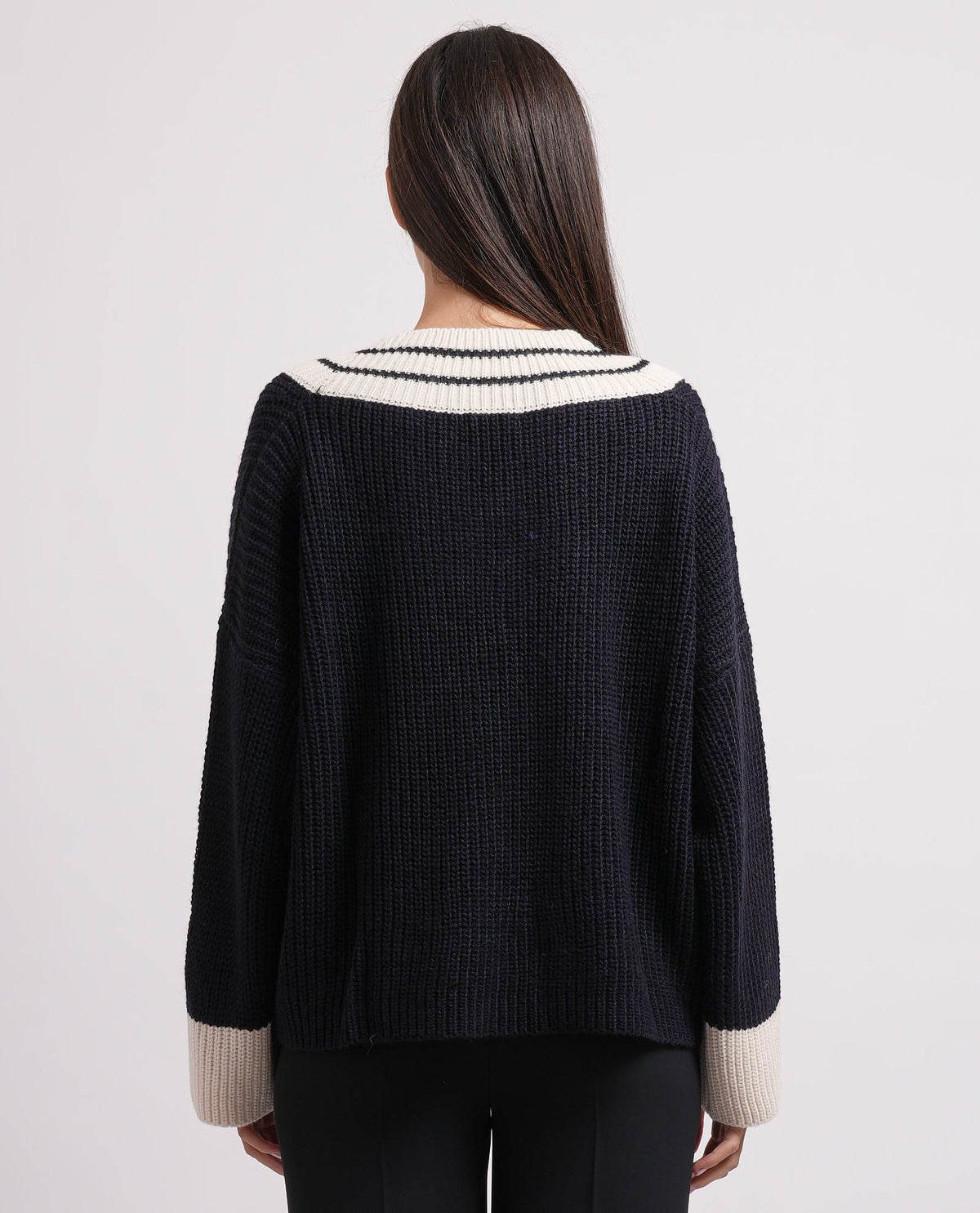 Maglione scollo a V Relish donna in misto lana 