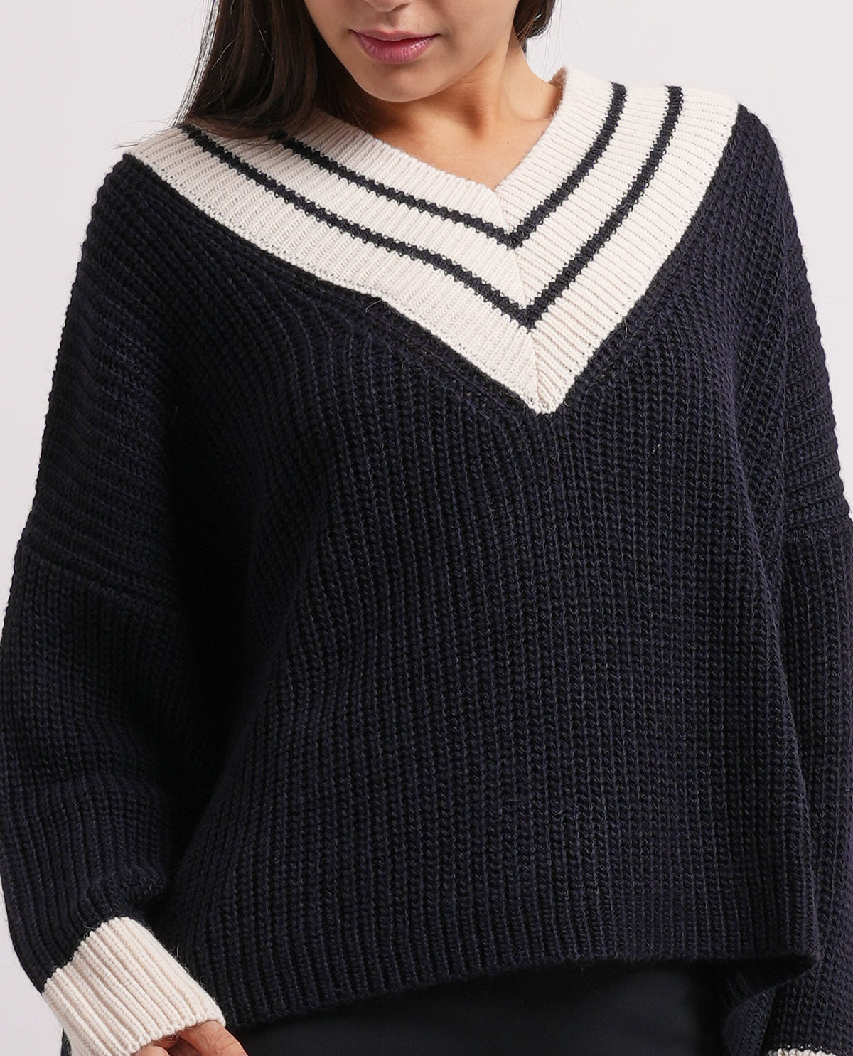 Maglione scollo a V Relish donna in misto lana 