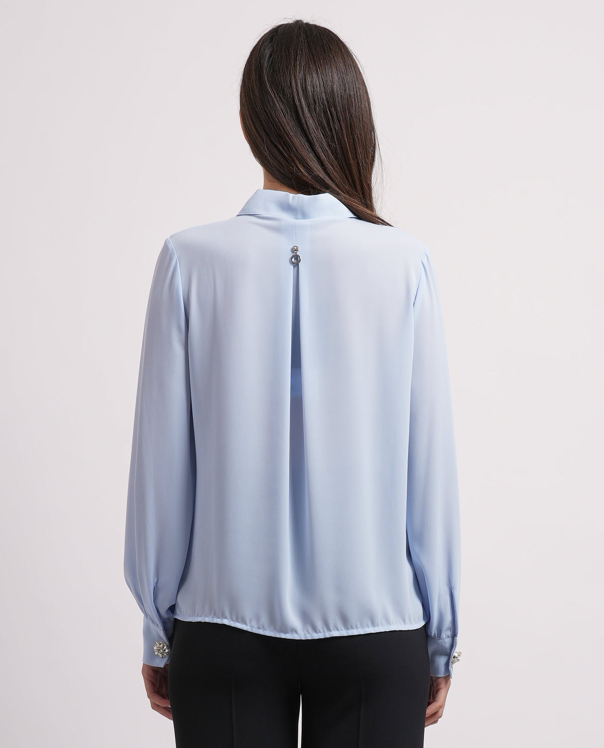 Camicia a manica lunga Relish donna con plissè 