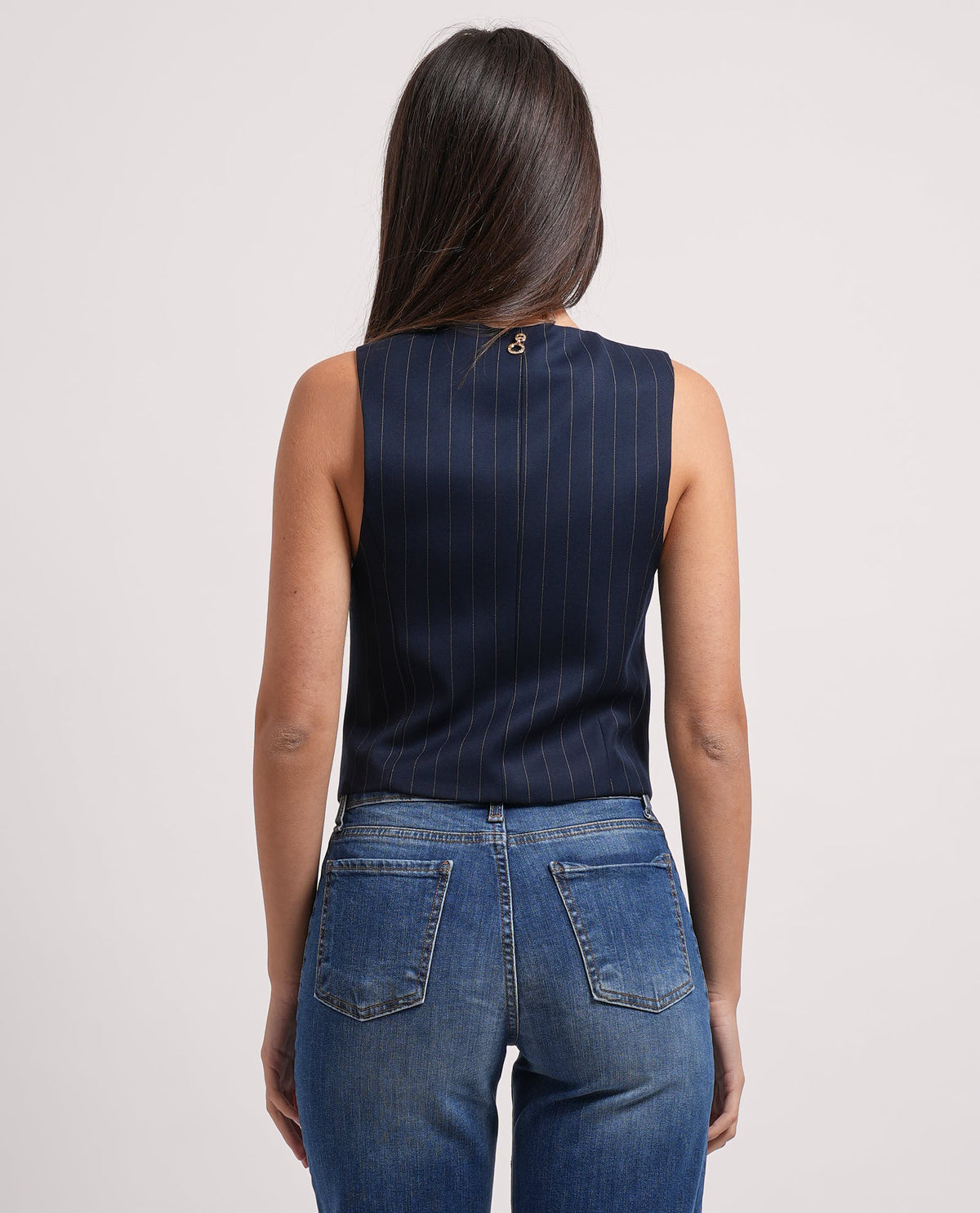 Gilet gessato a 3 bottoni Relish donna 