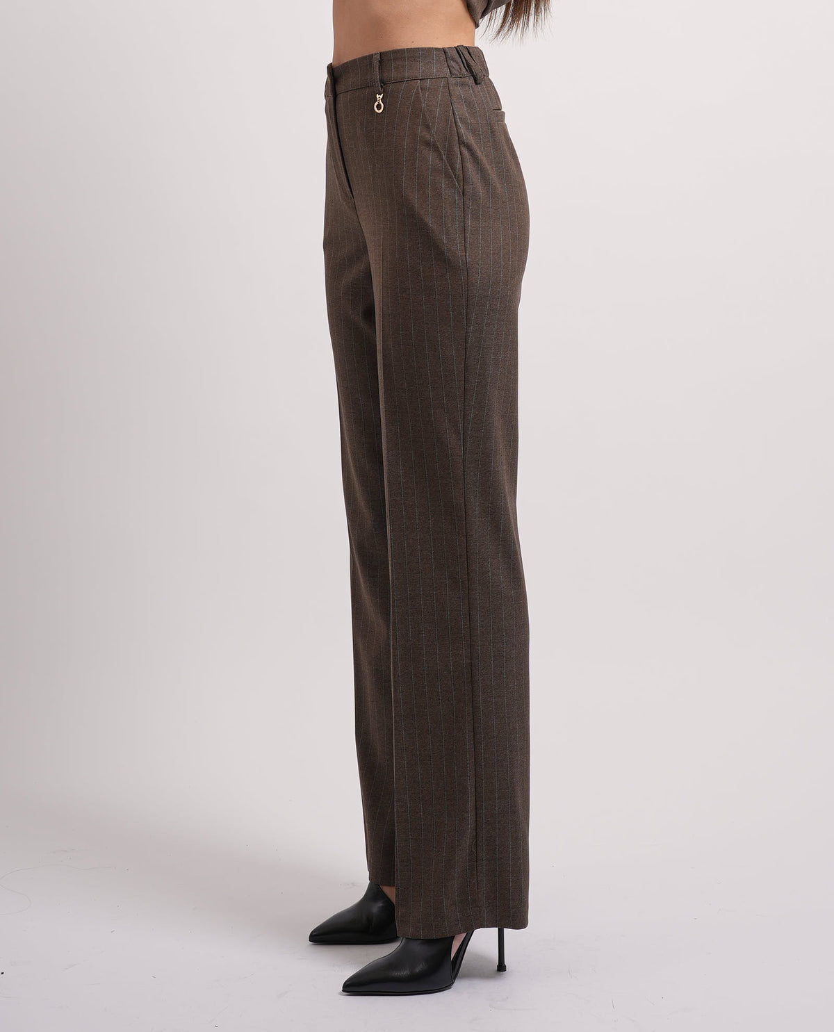 Pantaloni a vita alta Relish donna a palazzo 
