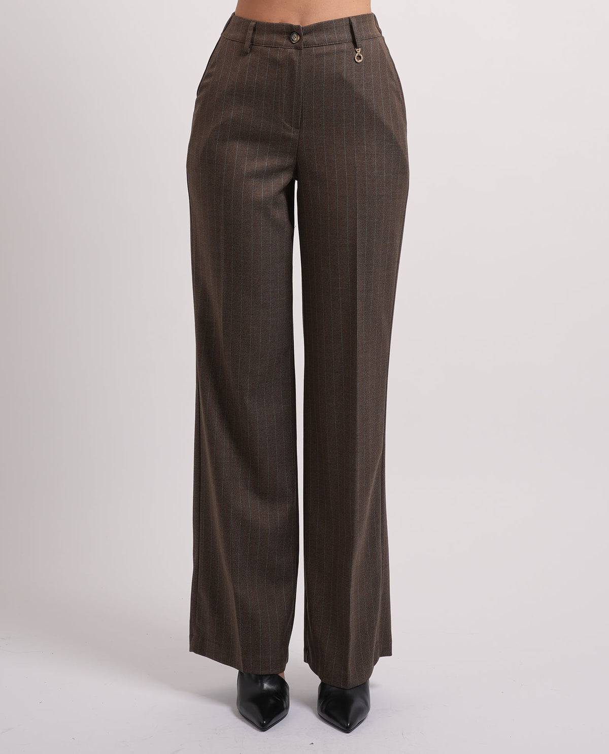 Pantaloni a vita alta Relish donna a palazzo 