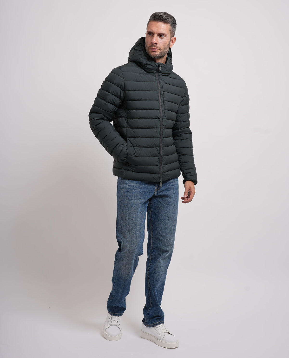 Piumino uomo Save the Duck con cappuccio 