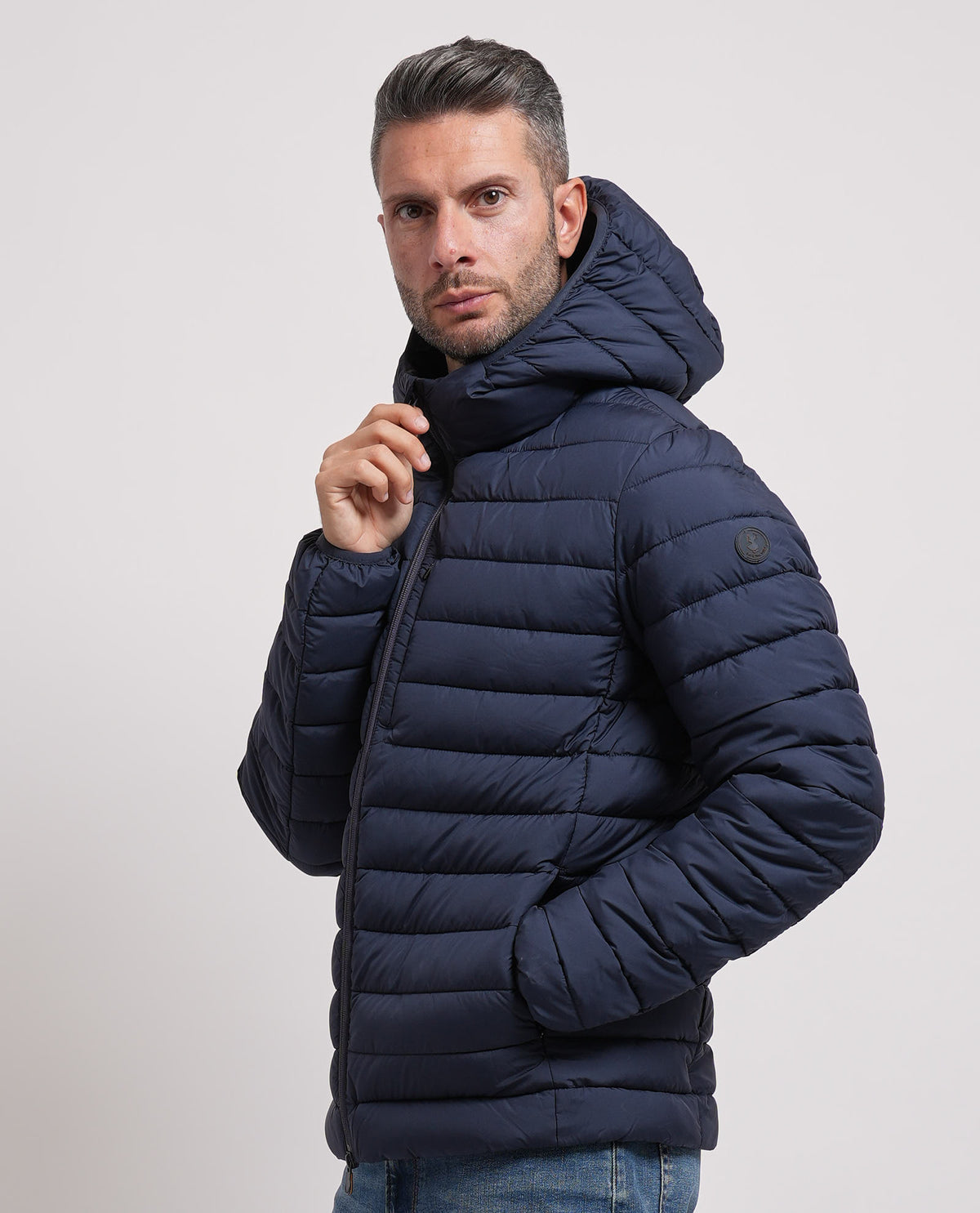 Piumino uomo Save the Duck con cappuccio 