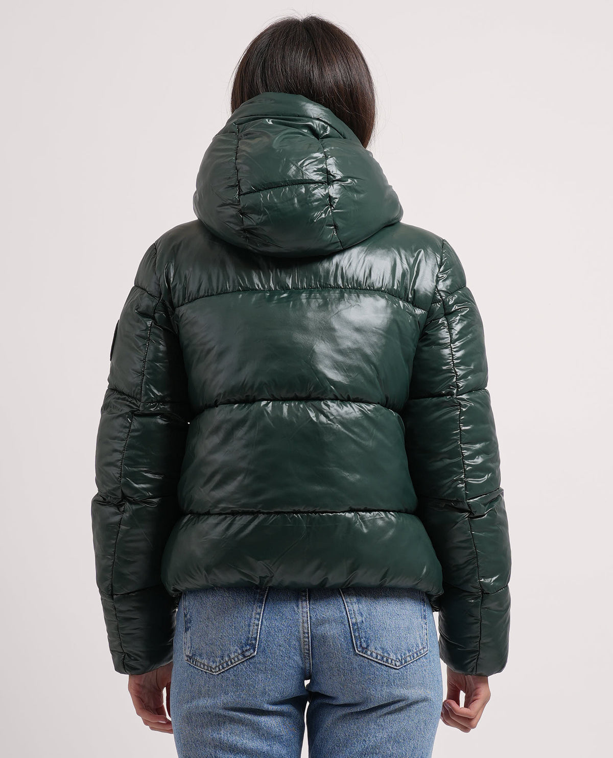 Piumino donna Save the Duck con logo su braccio 