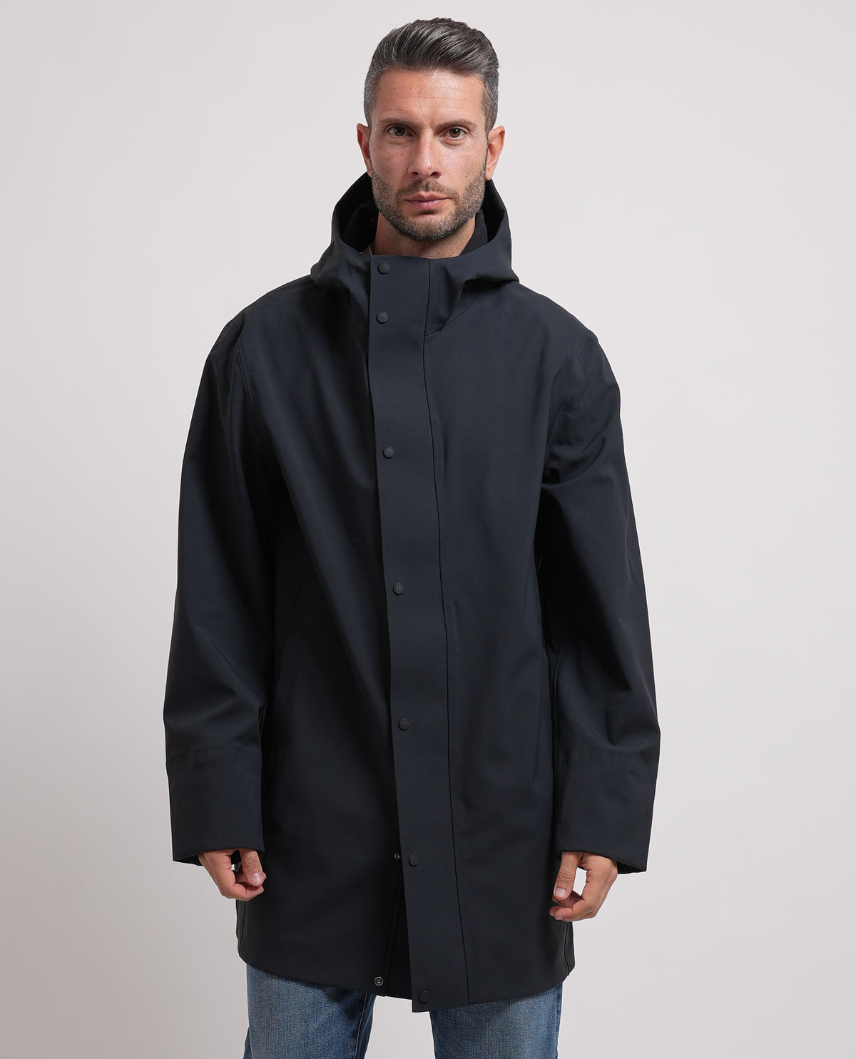 Giubbotto lungo Save the Duck uomo con bottoni e zip 