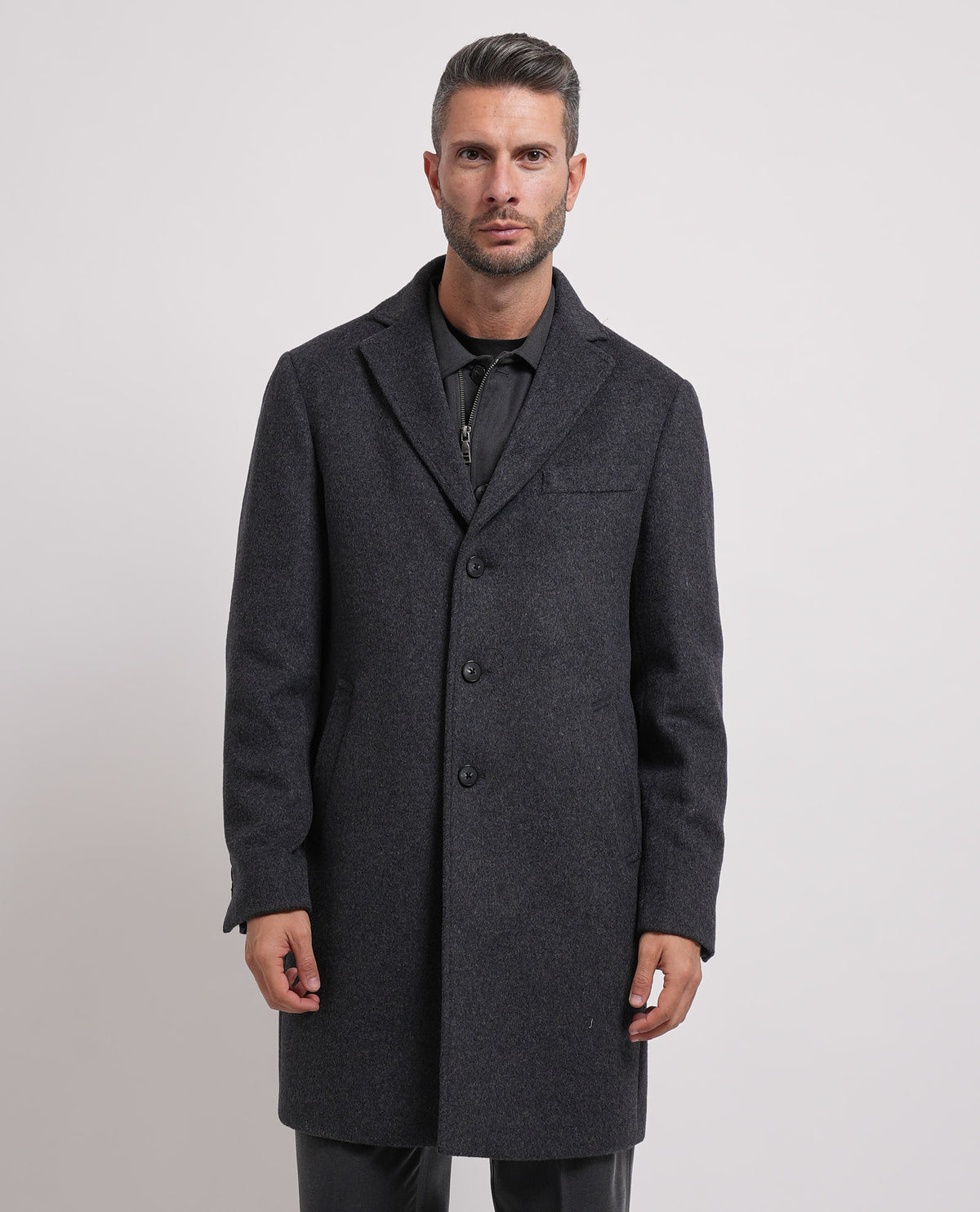 Cappotto lungo Seinse uomo con bottoni 