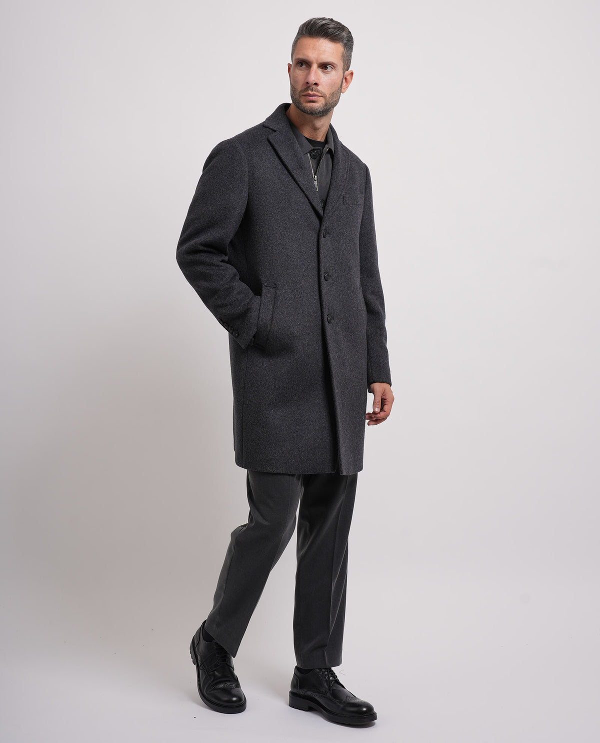Cappotto lungo Seinse uomo con bottoni 