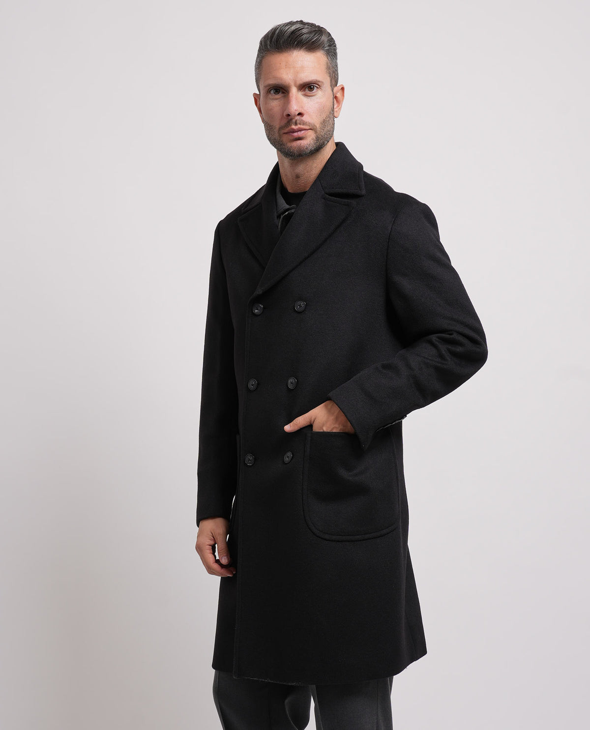 Cappotto lungo doppiopetto Seinse uomo 