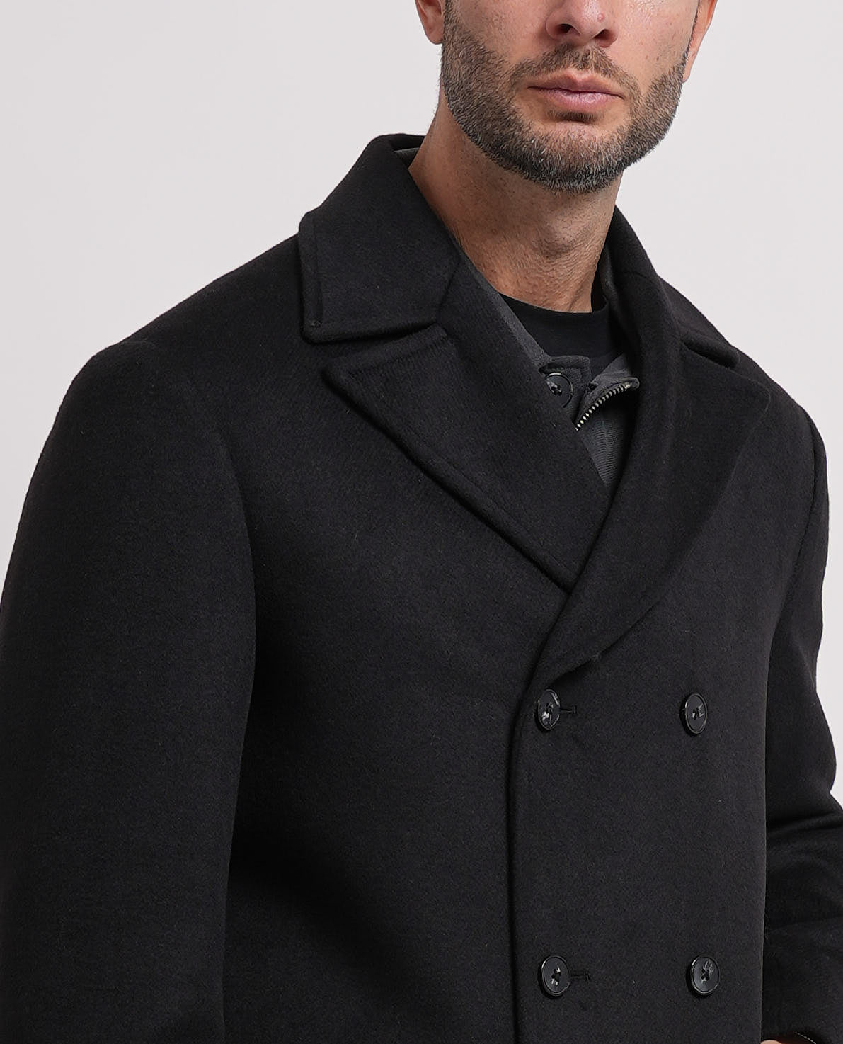 Cappotto lungo doppiopetto Seinse uomo 