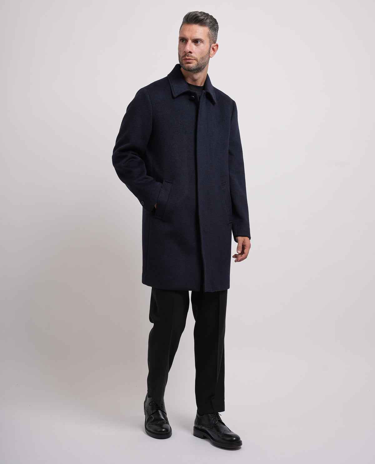 Cappotto monopetto Seinse uomo in misto lana 