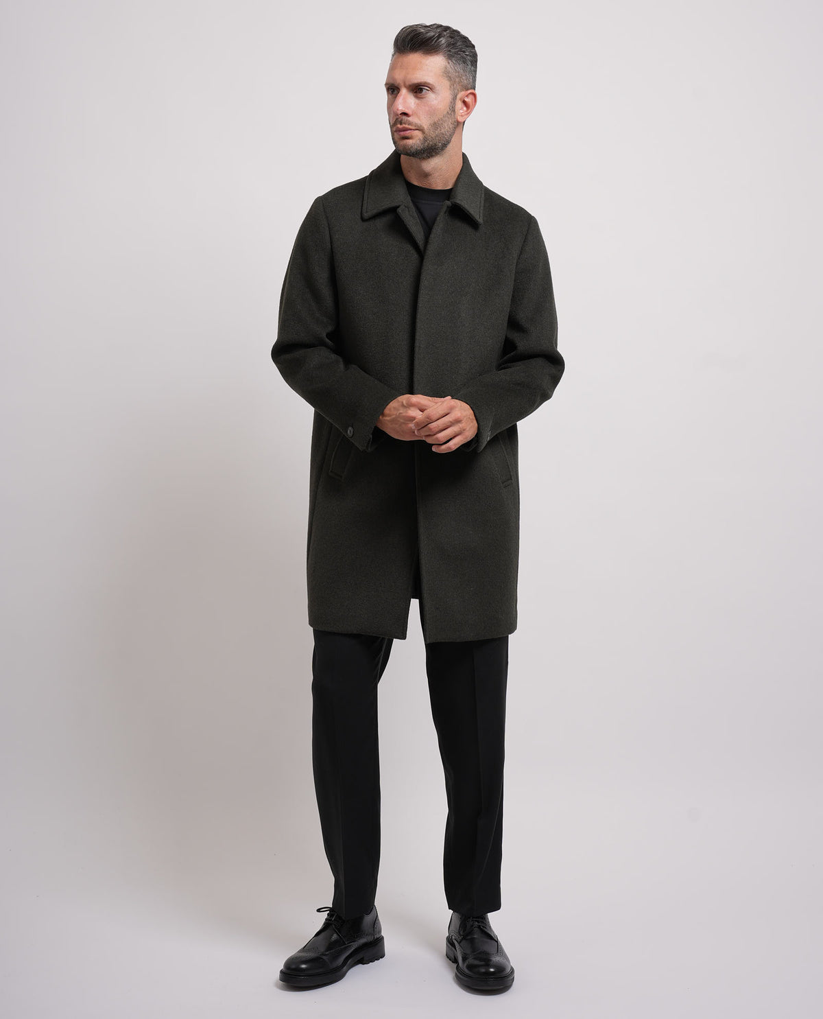 Cappotto monopetto Seinse uomo in misto lana 