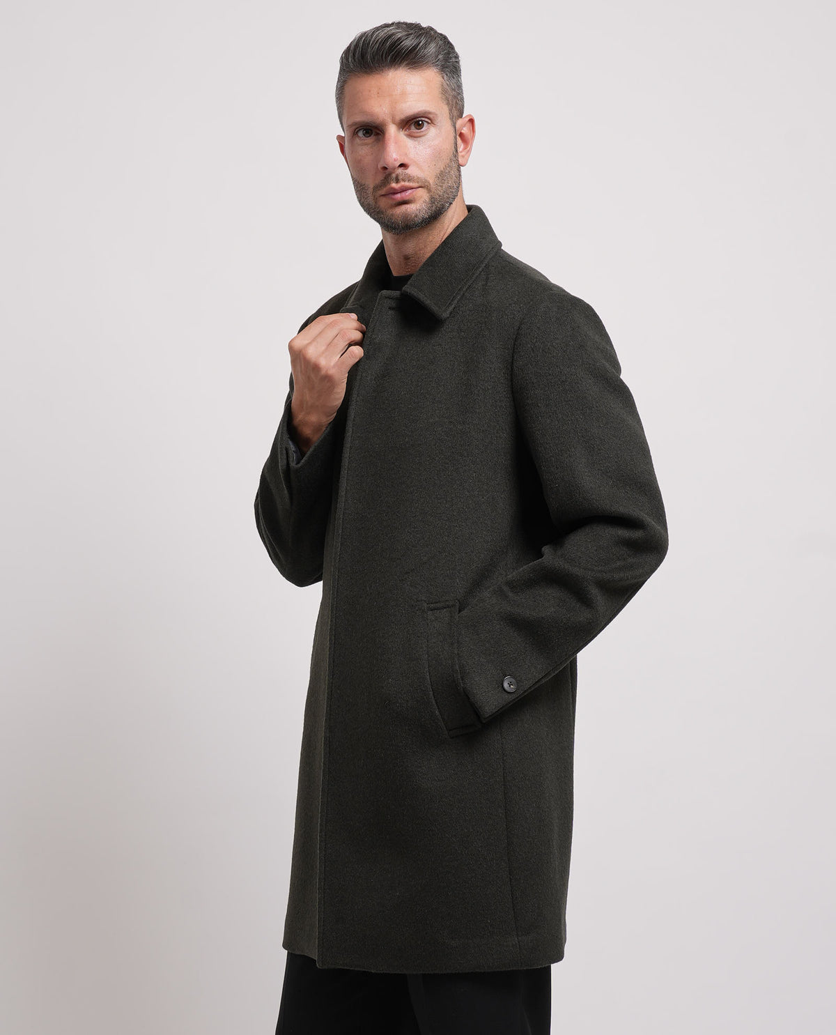 Cappotto monopetto Seinse uomo in misto lana 
