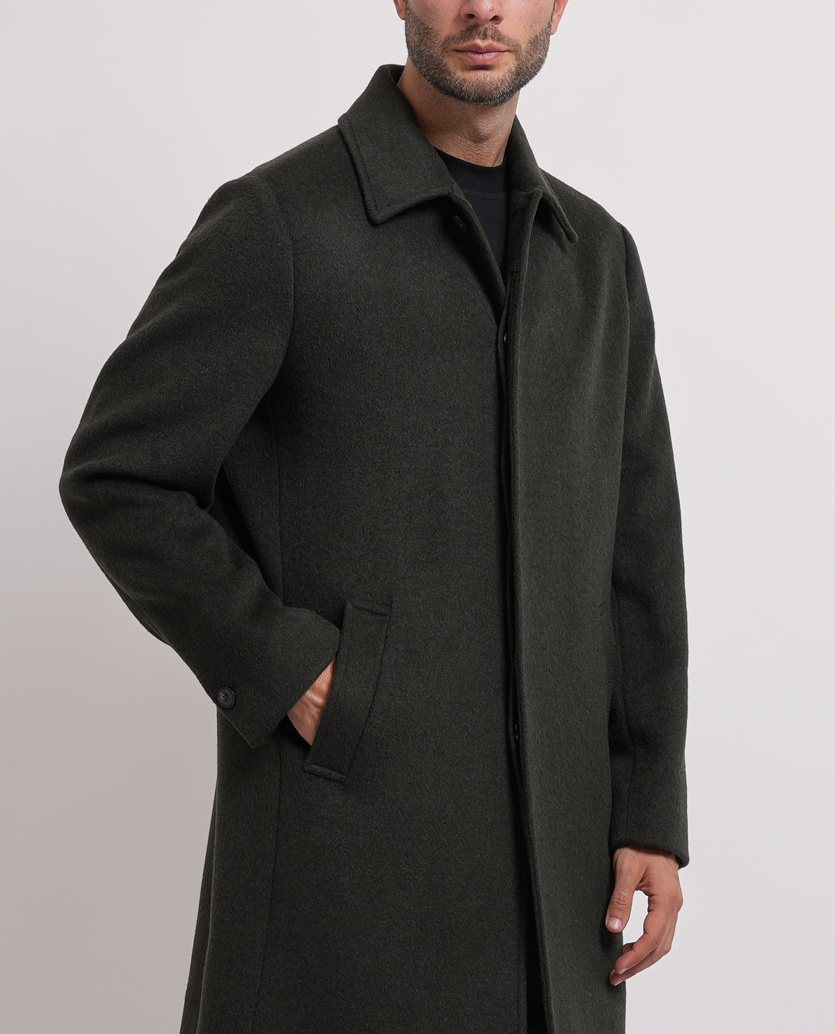 Cappotto monopetto Seinse uomo in misto lana 