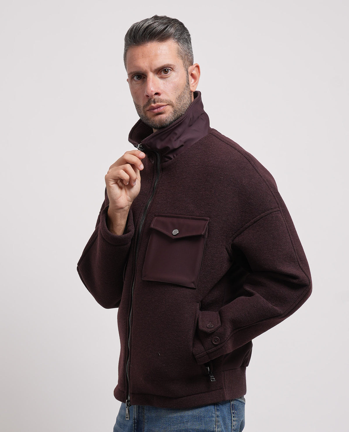 Giubbotto con collo a camicia Seinse uomo 