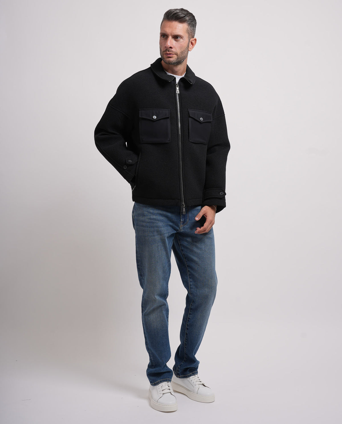 Giubbotto con collo a camicia Seinse uomo 
