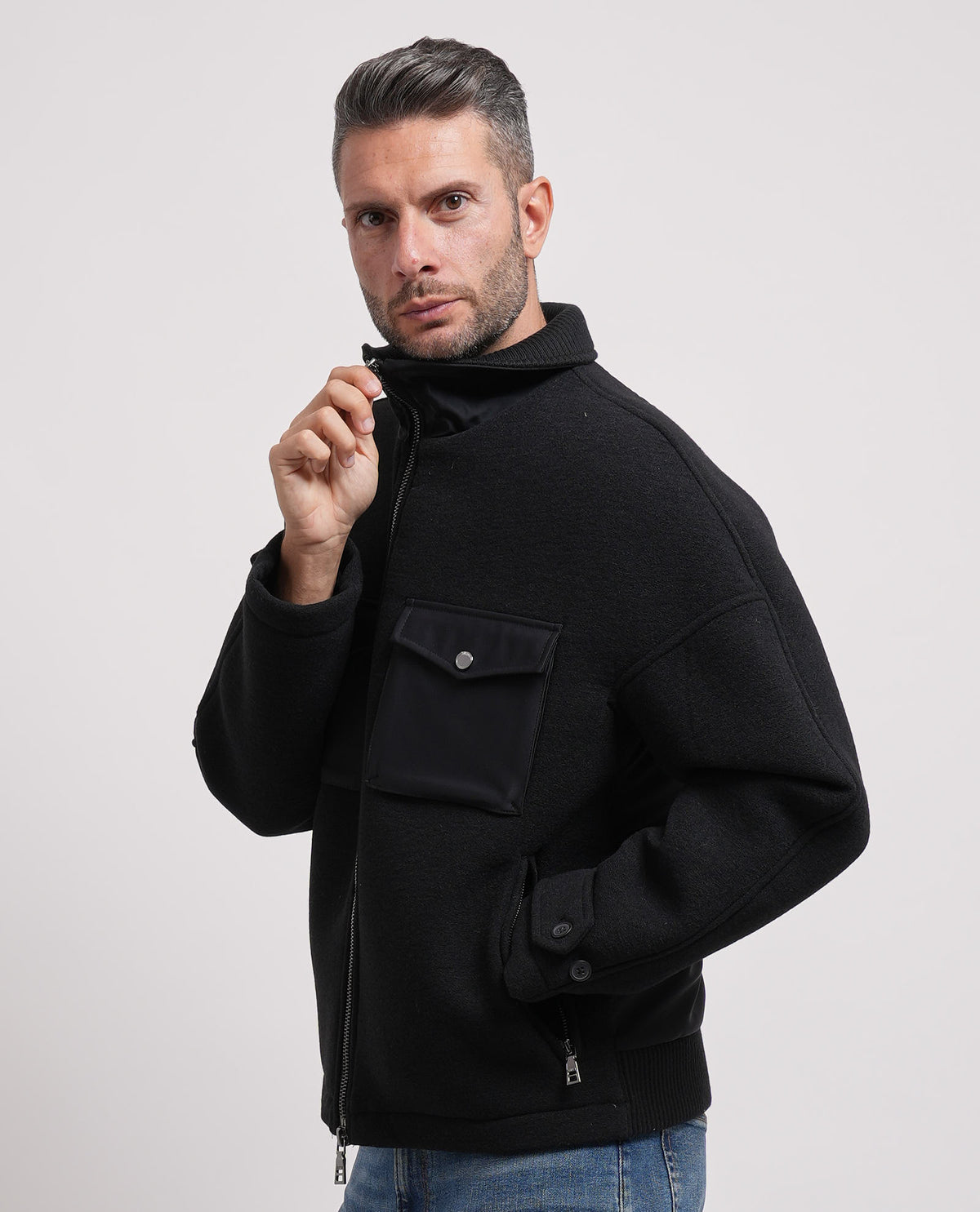 Giubbotto con collo a camicia Seinse uomo 