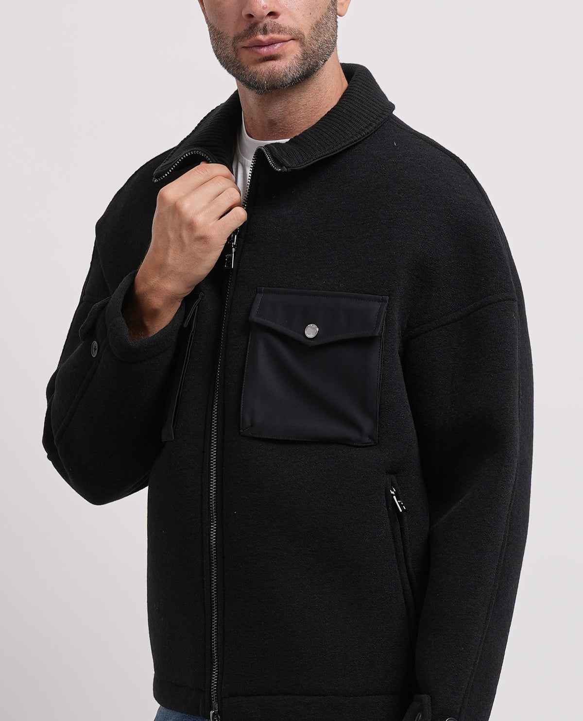 Giubbotto con collo a camicia Seinse uomo 