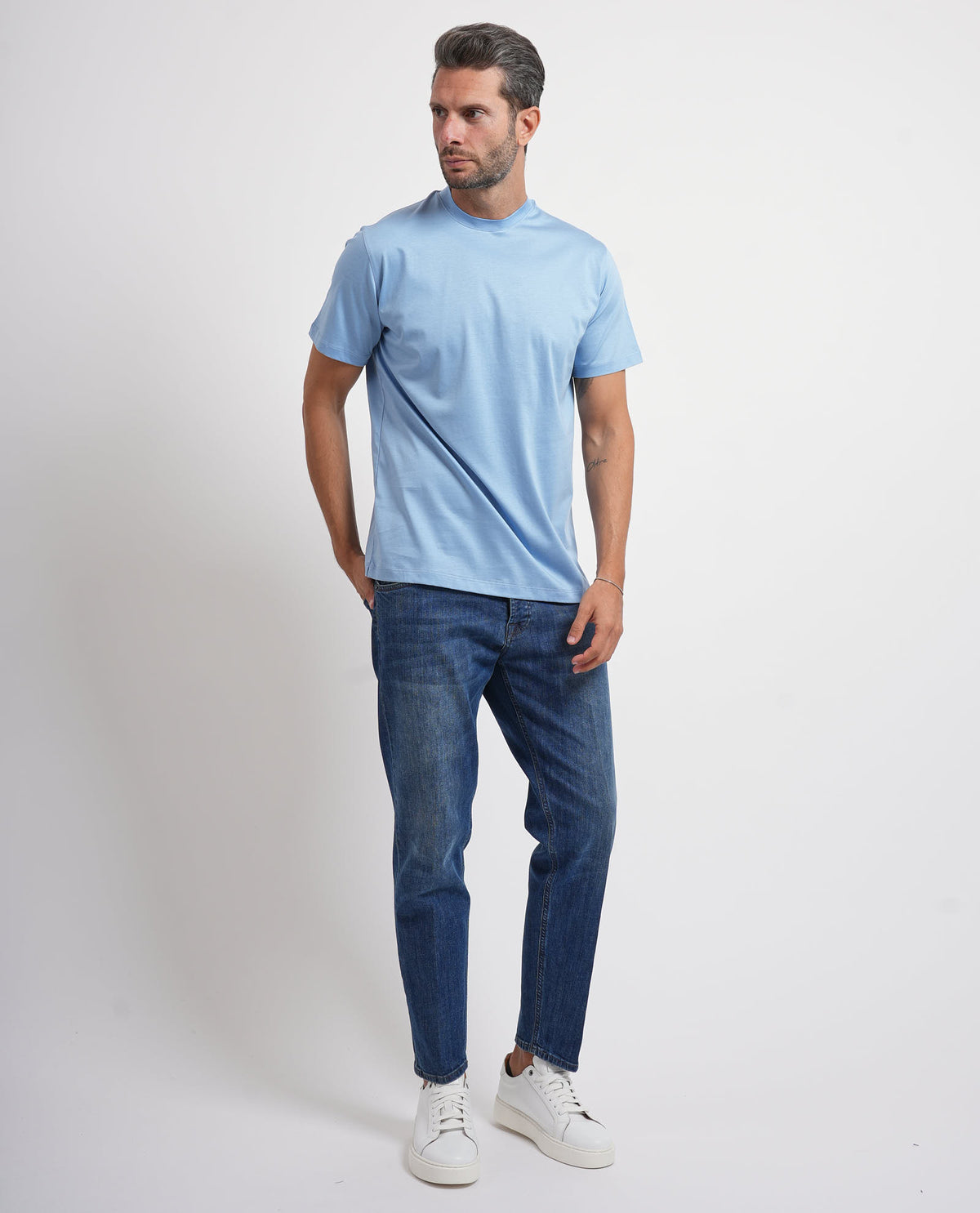 T-shirt uomo Settemezzo in misto cotone e modal 