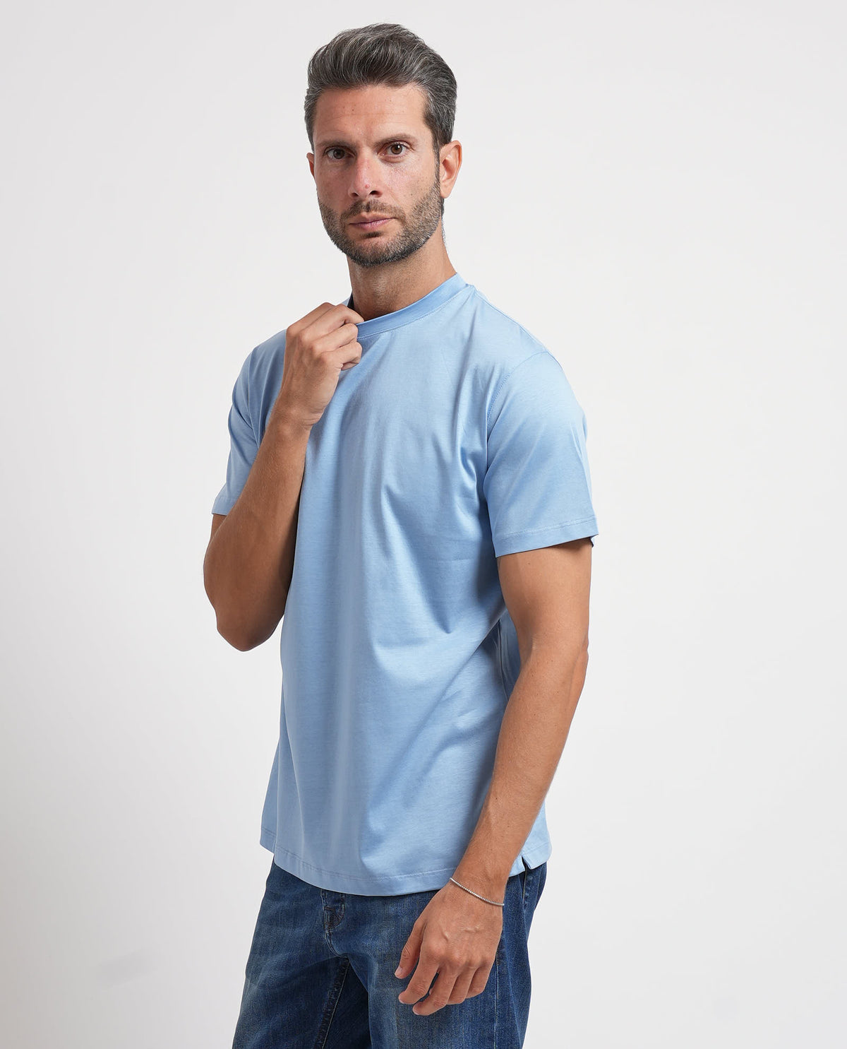 T-shirt uomo Settemezzo in misto cotone e modal 