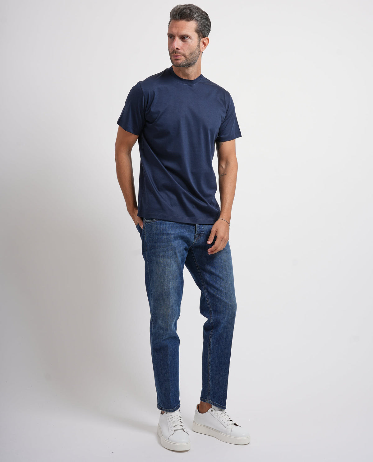 T-shirt uomo Settemezzo in misto cotone e modal 