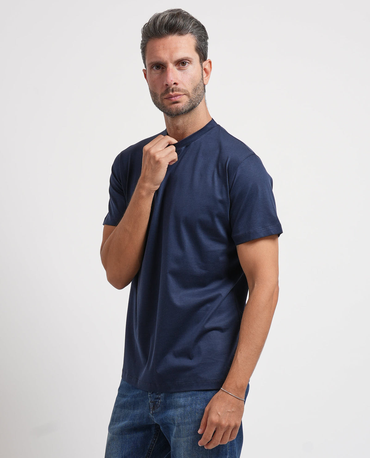 T-shirt uomo Settemezzo in misto cotone e modal 