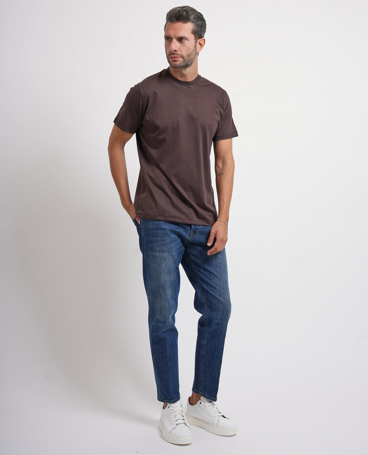 T-shirt uomo Settemezzo in misto cotone e modal 