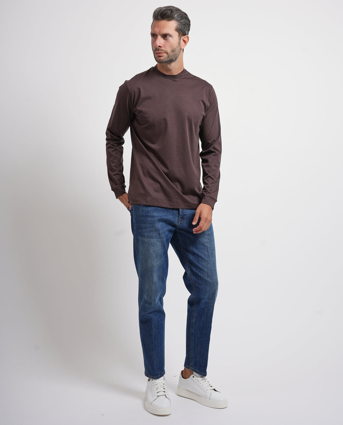 T-shirt uomo Settemezzo maniche lunghe 