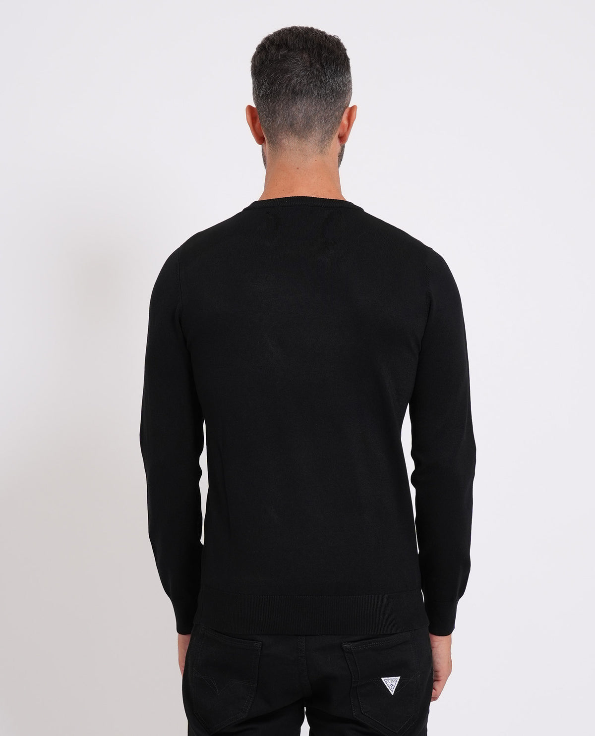 Maglia uomo Sette/Mezzo girocollo con targhetta<BR/> 