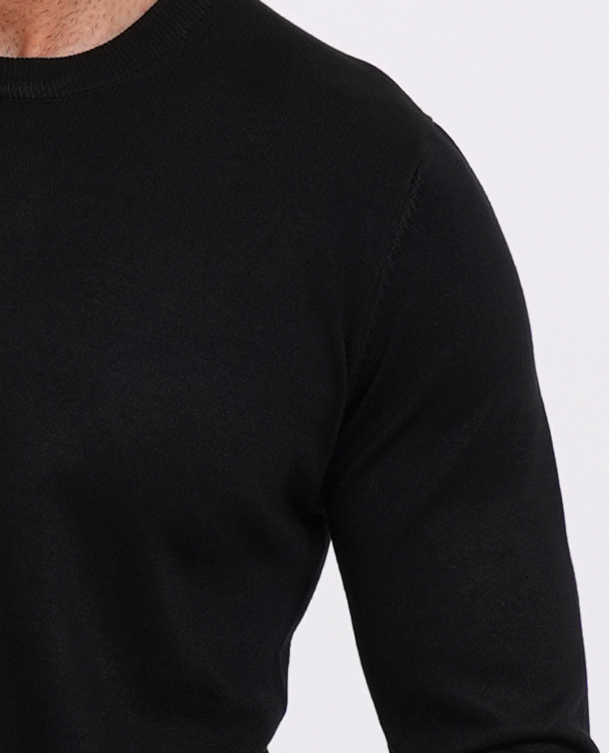Maglia uomo Sette/Mezzo girocollo con targhetta<BR/> 