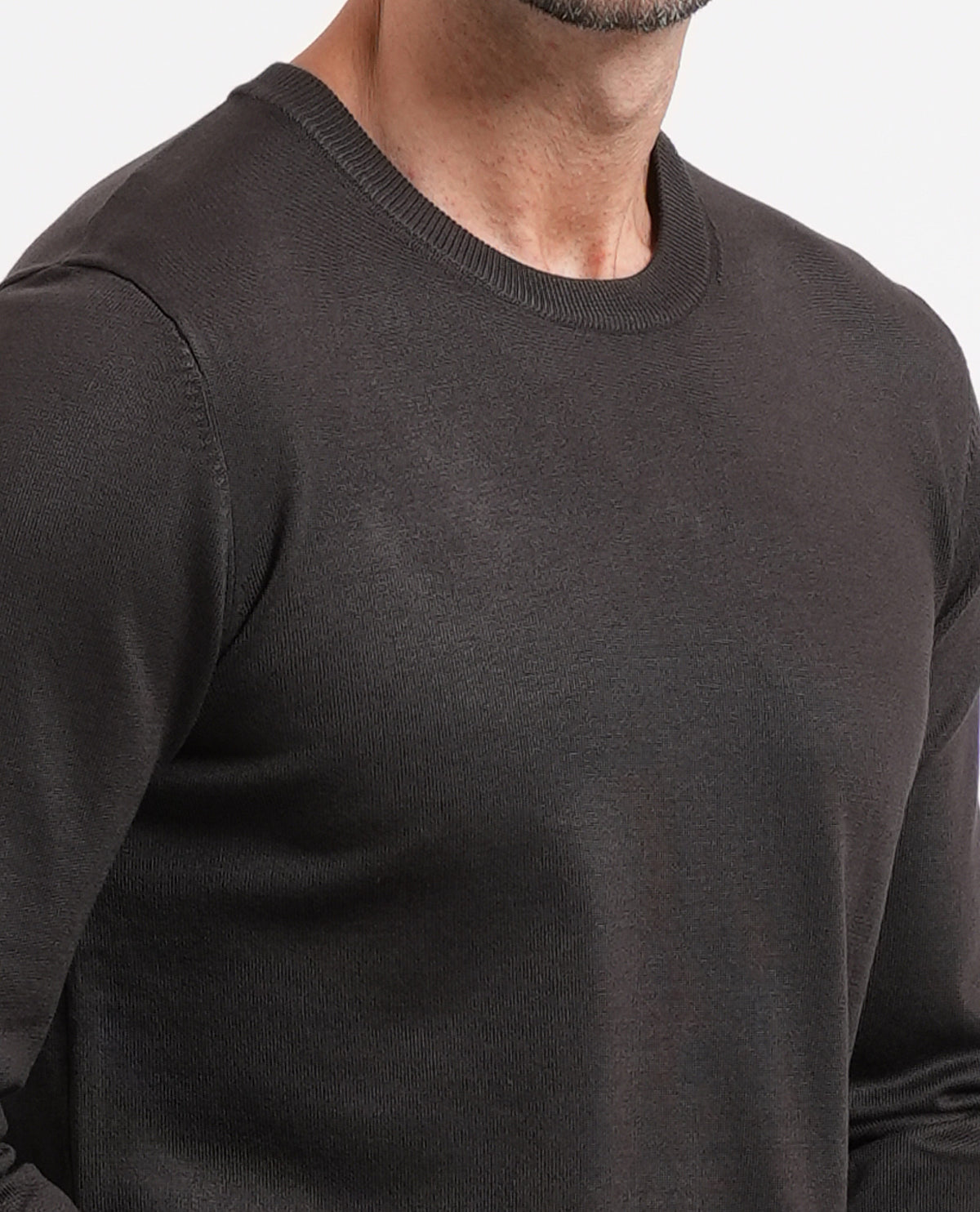 Maglia uomo Sette/Mezzo girocollo con targhetta 