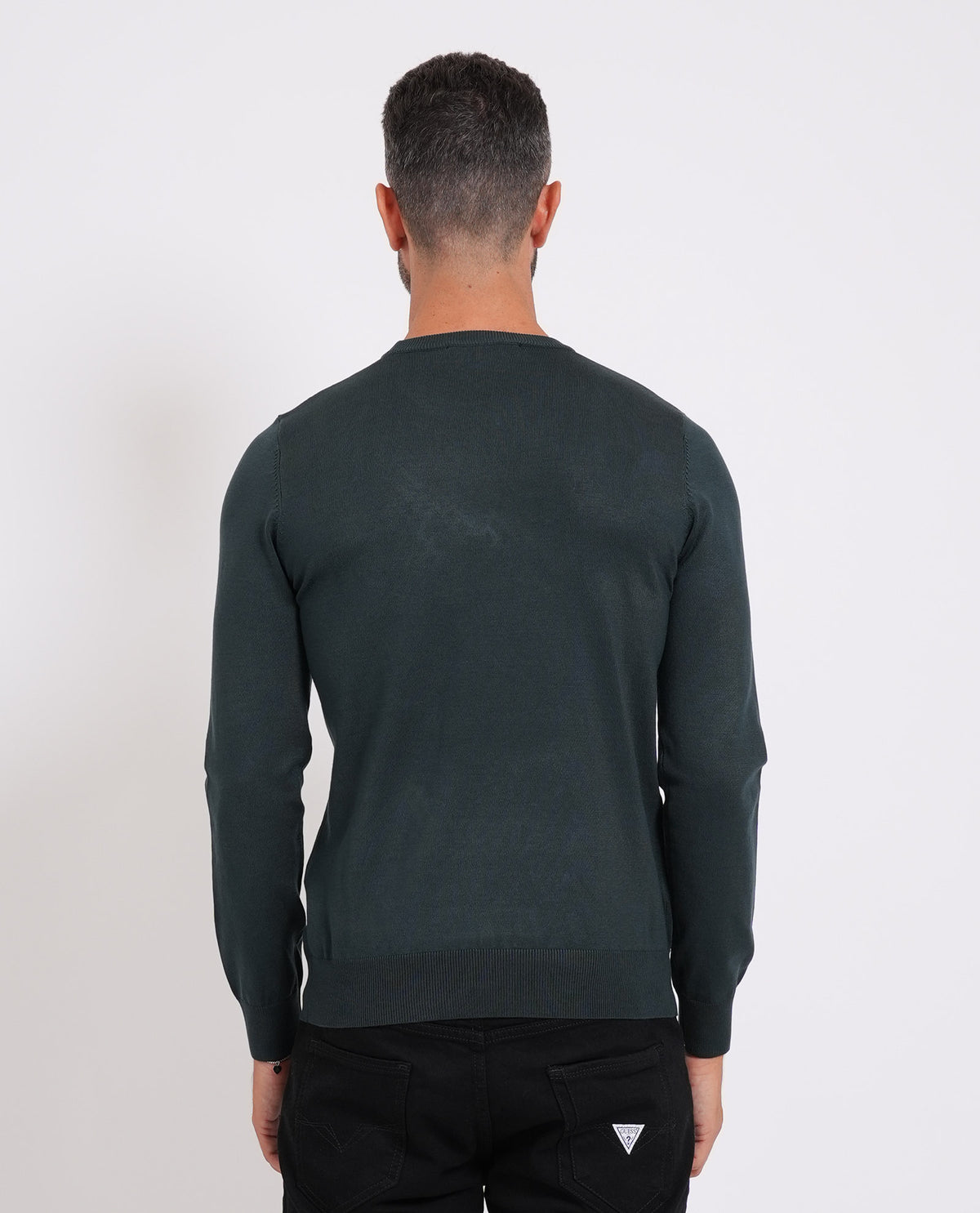 Maglia uomo Sette/Mezzo girocollo con targhetta<BR/> 
