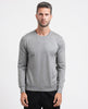 Men's Sette/Mezzo crew neck sweater with logo tag