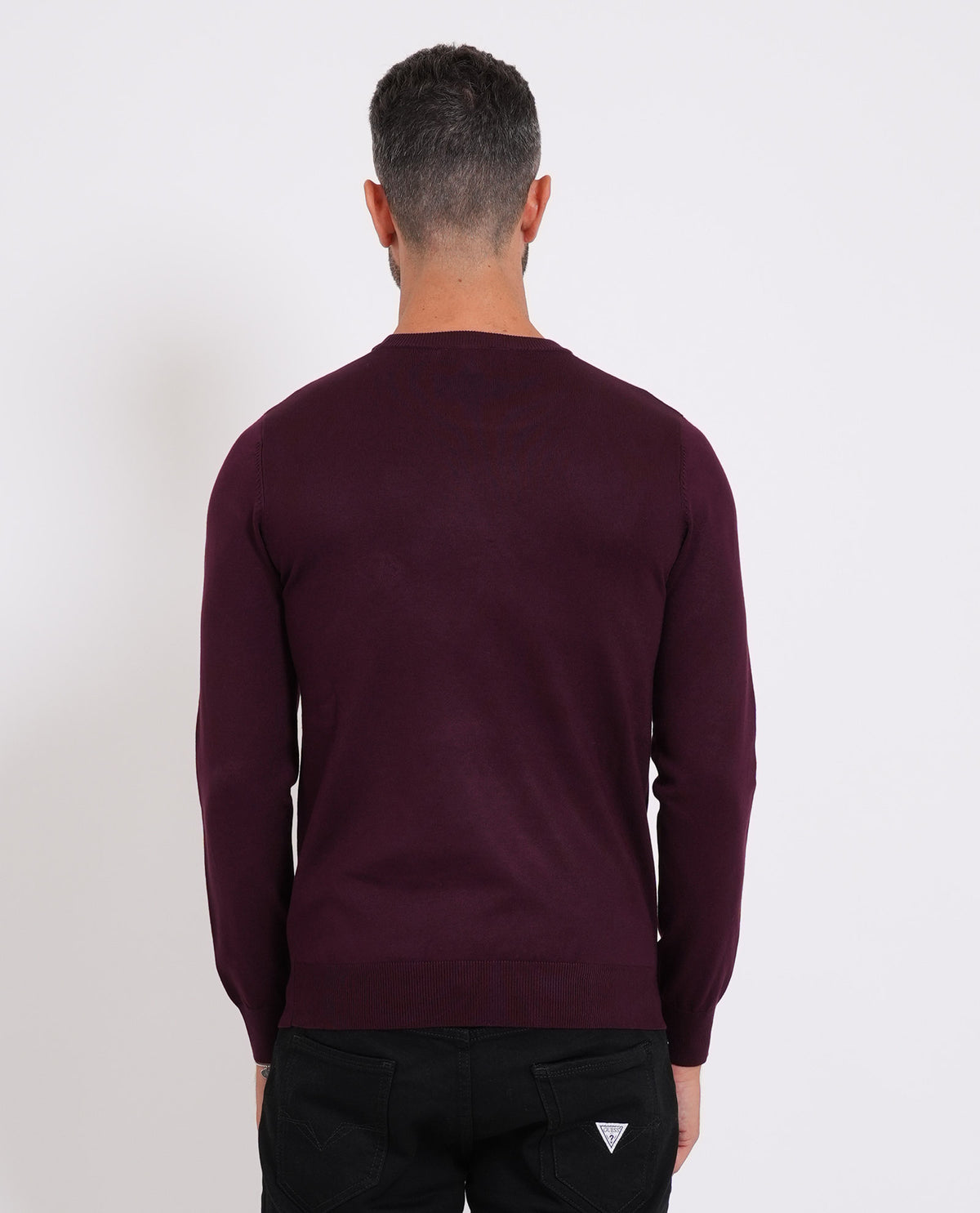 Maglia uomo Sette/Mezzo girocollo con targhetta<BR/> 
