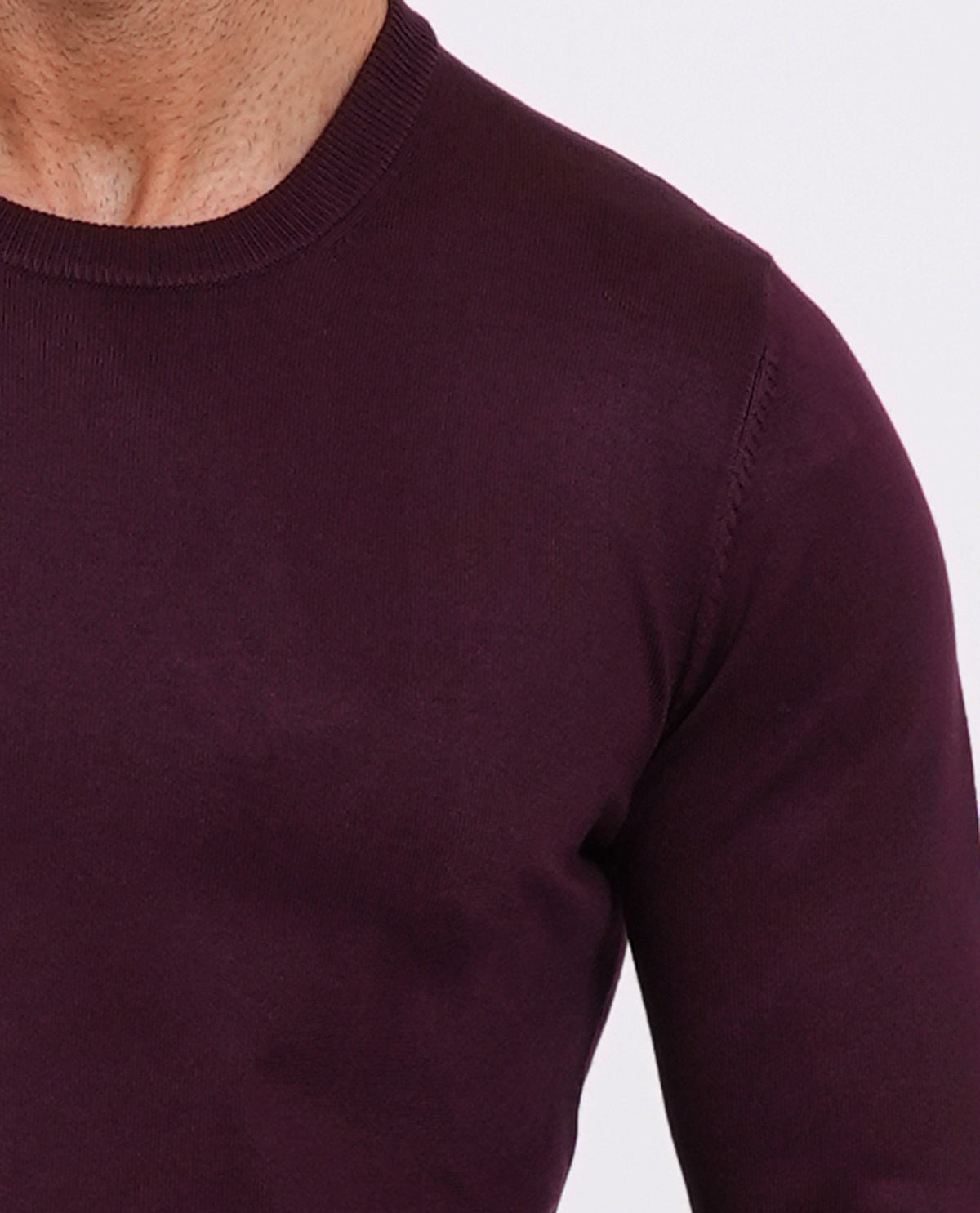 Maglia uomo Sette/Mezzo girocollo con targhetta<BR/> 