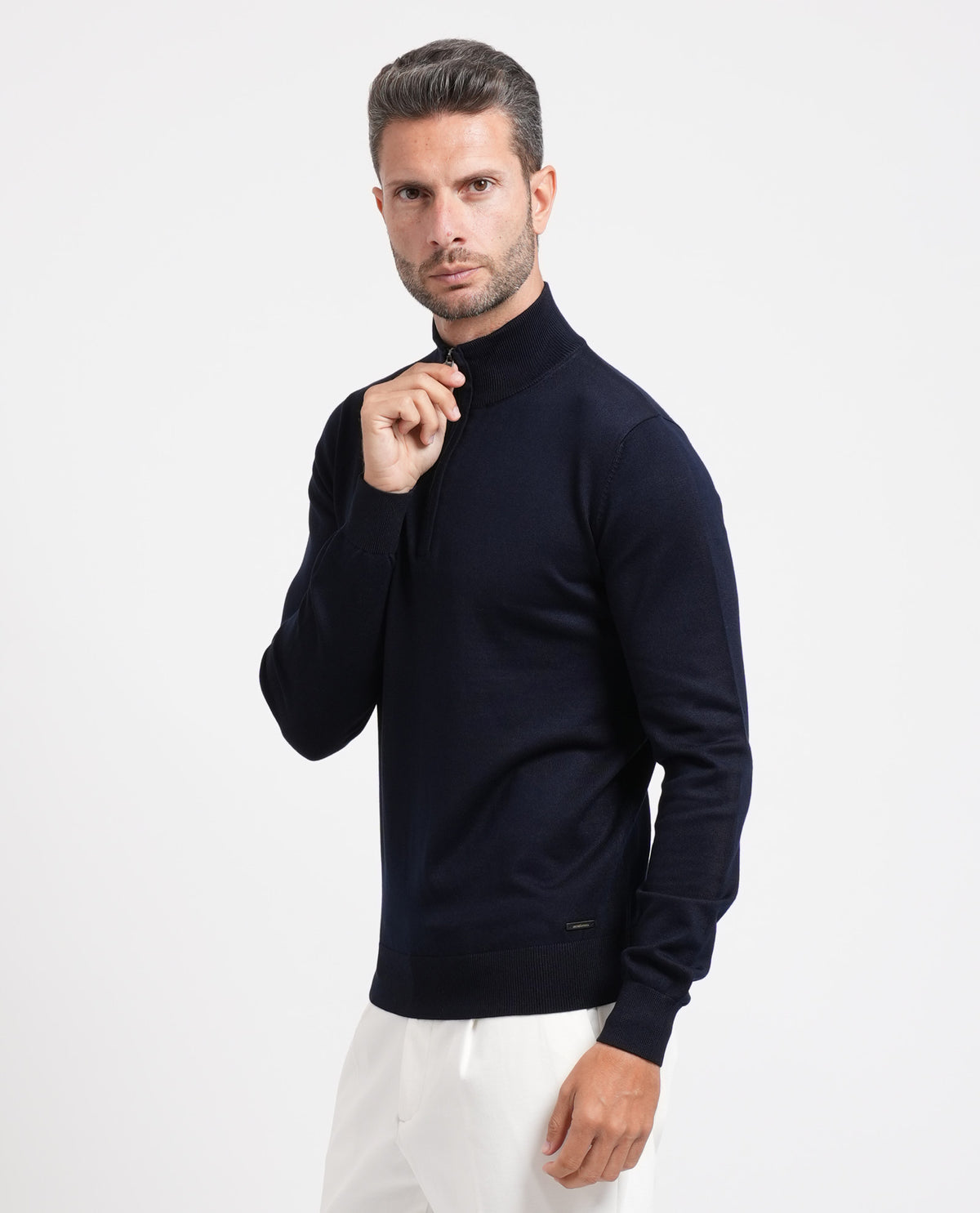 Maglione mezza zip Sette/Mezzo uomo 