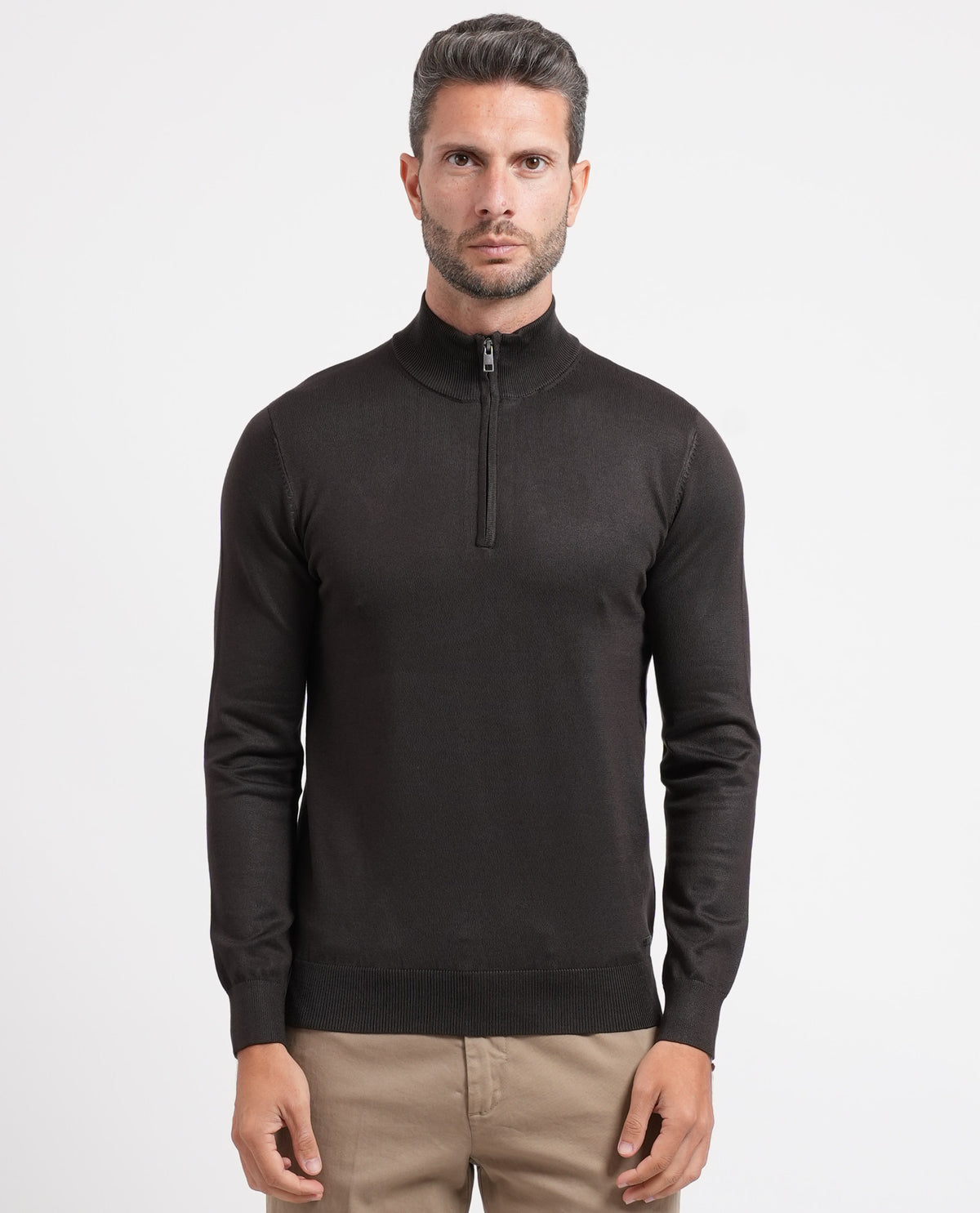 Maglione mezza zip Sette/Mezzo uomo 