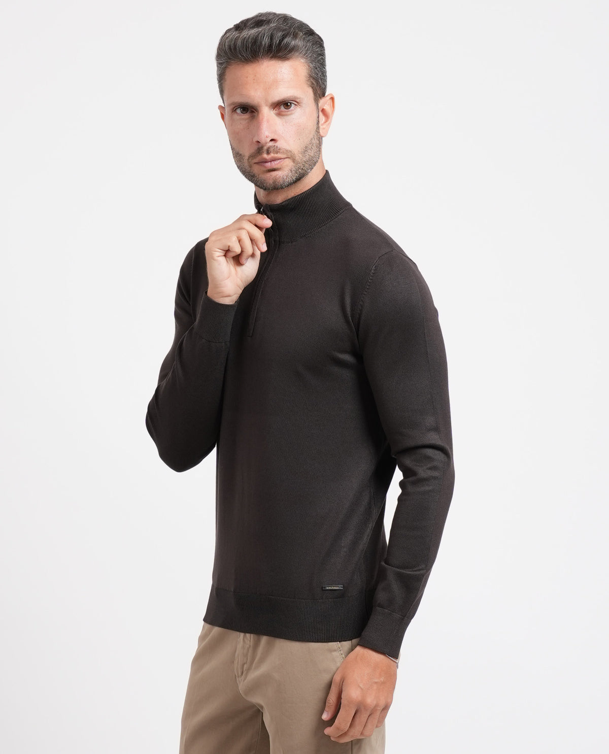 Maglione mezza zip Sette/Mezzo uomo 