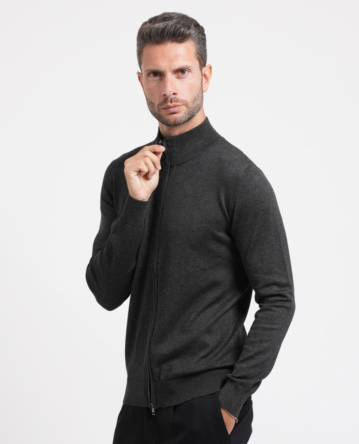 Maglione fullzip Sette/Mezzo uomo 