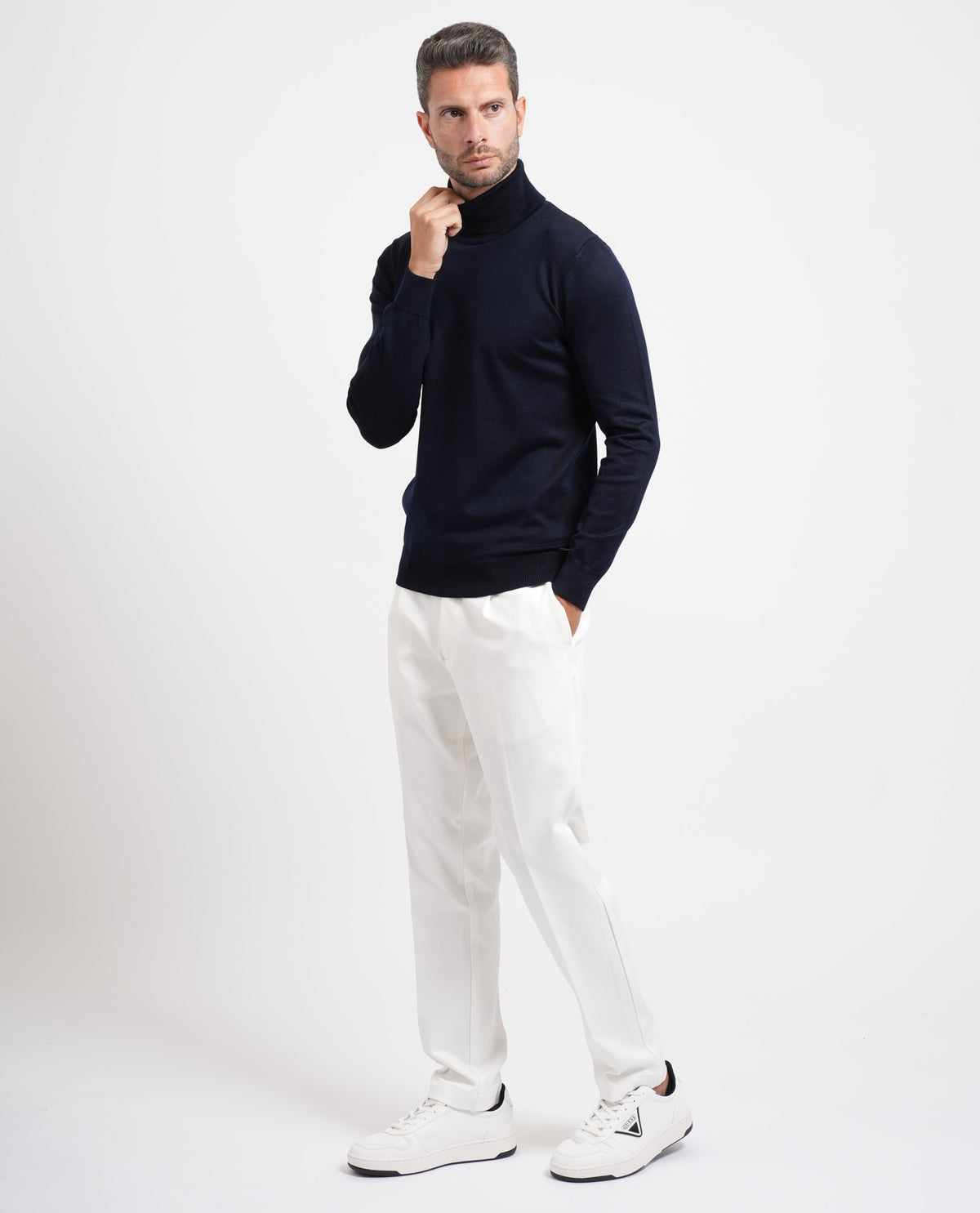Maglione uomo Sette/Mezzo a collo alto 