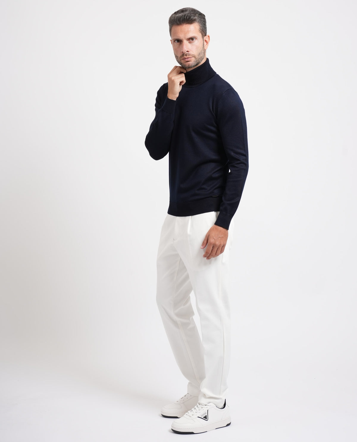 Maglione uomo Sette/Mezzo a collo alto 