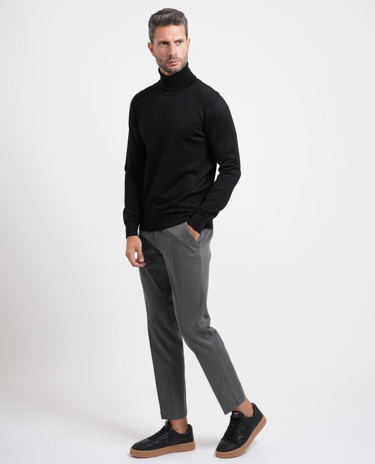 Maglione uomo Sette/Mezzo a collo alto 