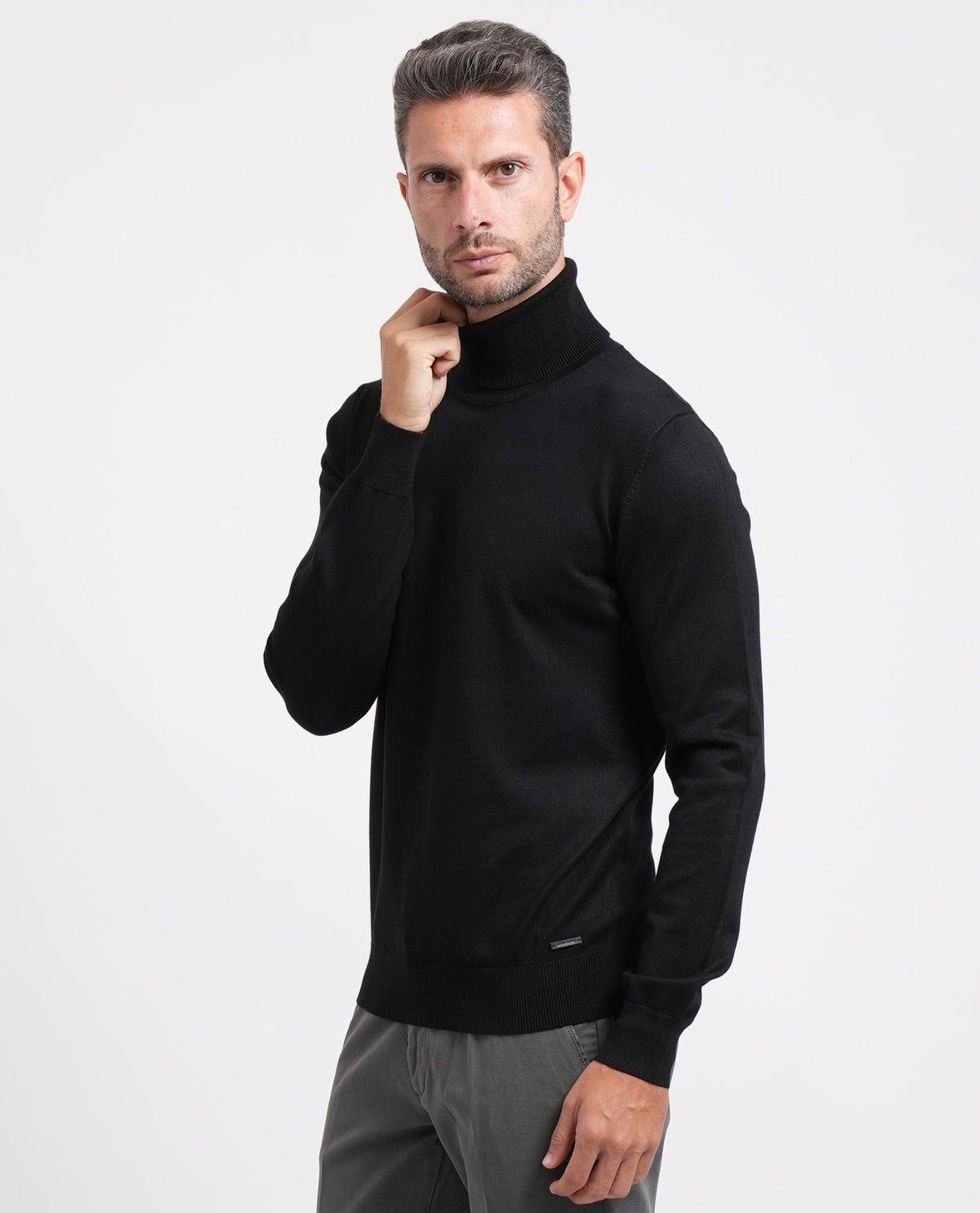 Maglione uomo Sette/Mezzo a collo alto 
