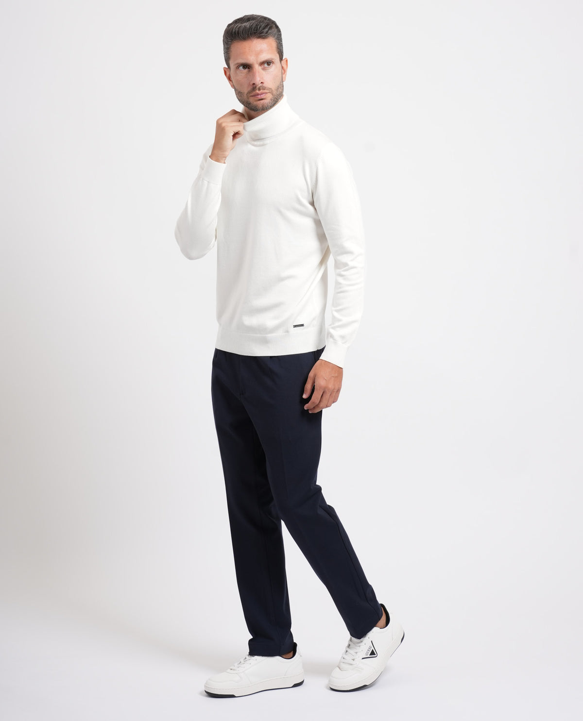 Maglione uomo Sette/Mezzo a collo alto 