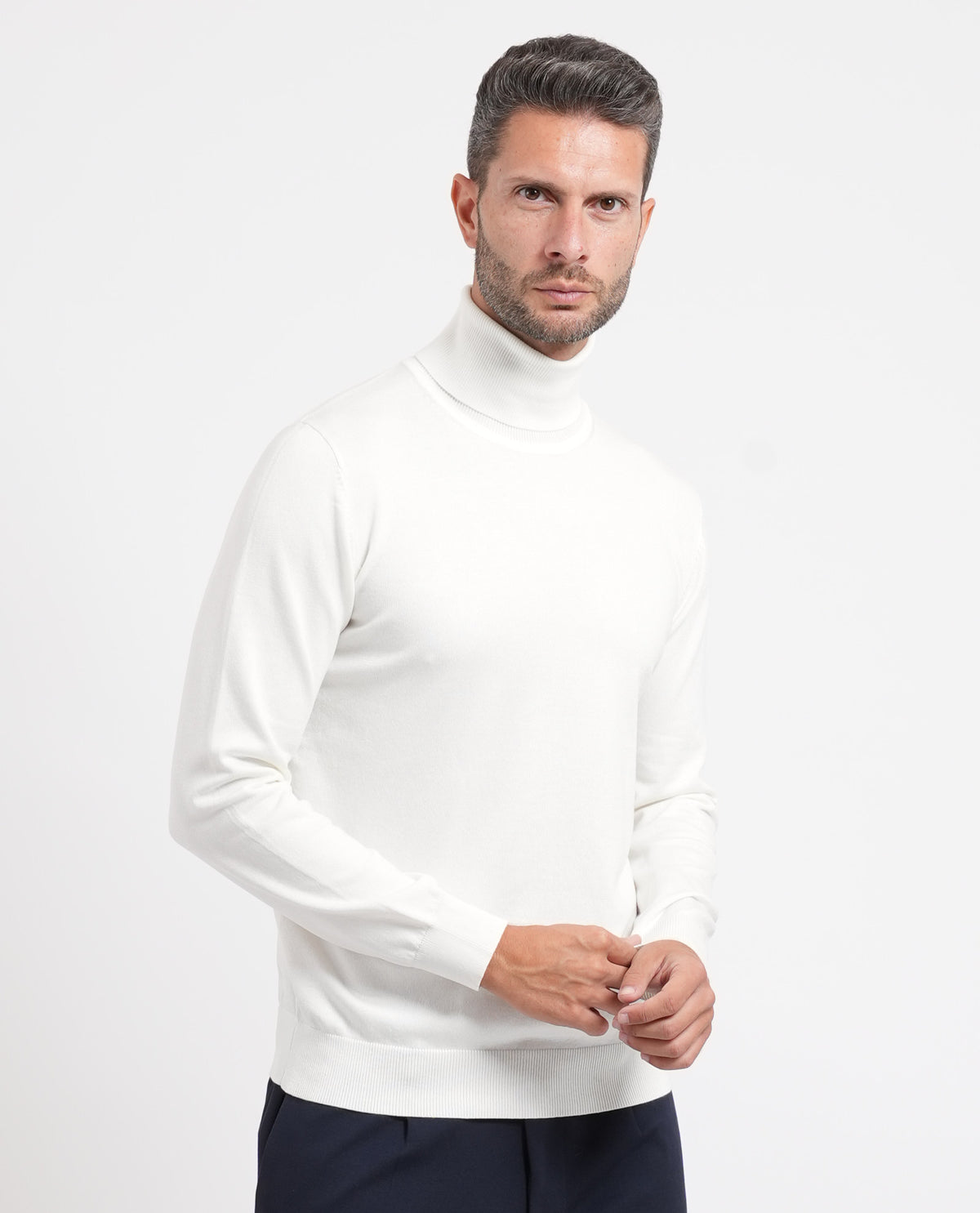 Maglione uomo Sette/Mezzo a collo alto 